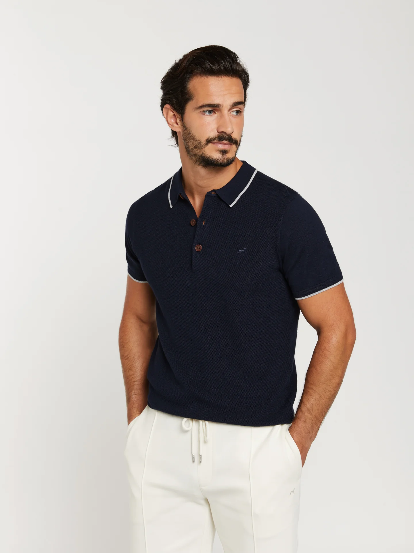 Short sleeve polo sweater - Image 5