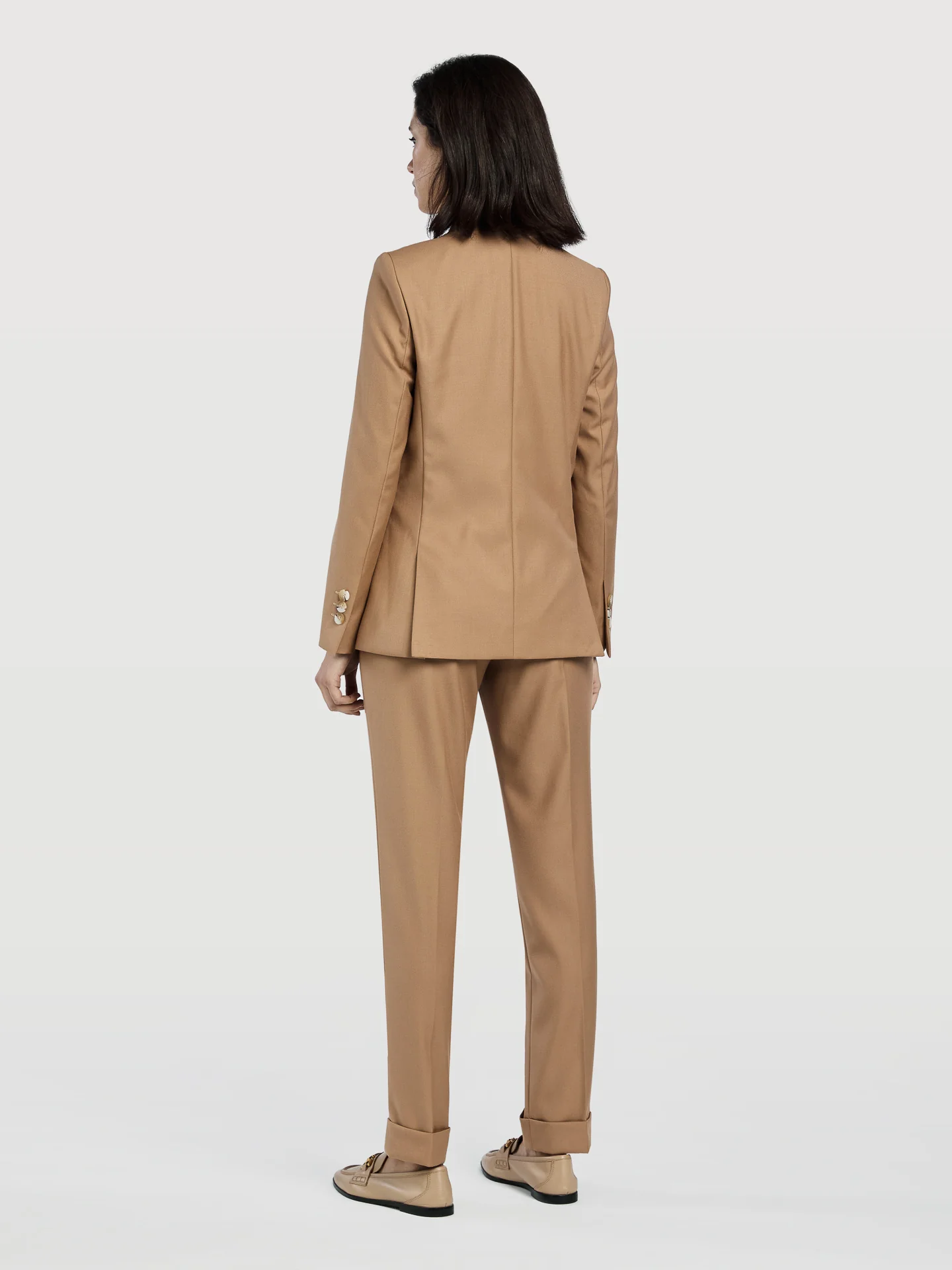 Single Breasted Camel Suit - Image 3