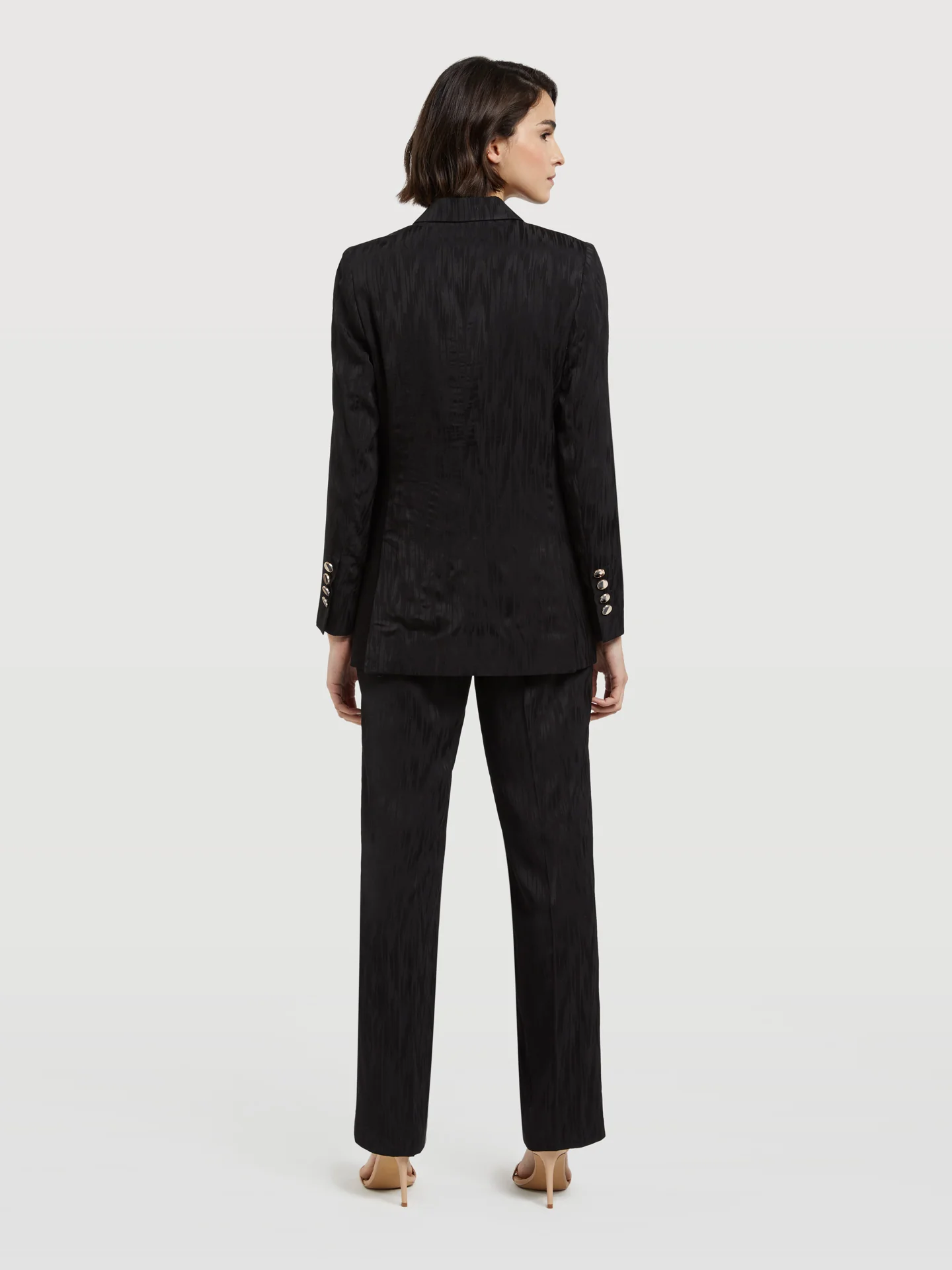 Single-Breasted Suit Blazer - Image 4