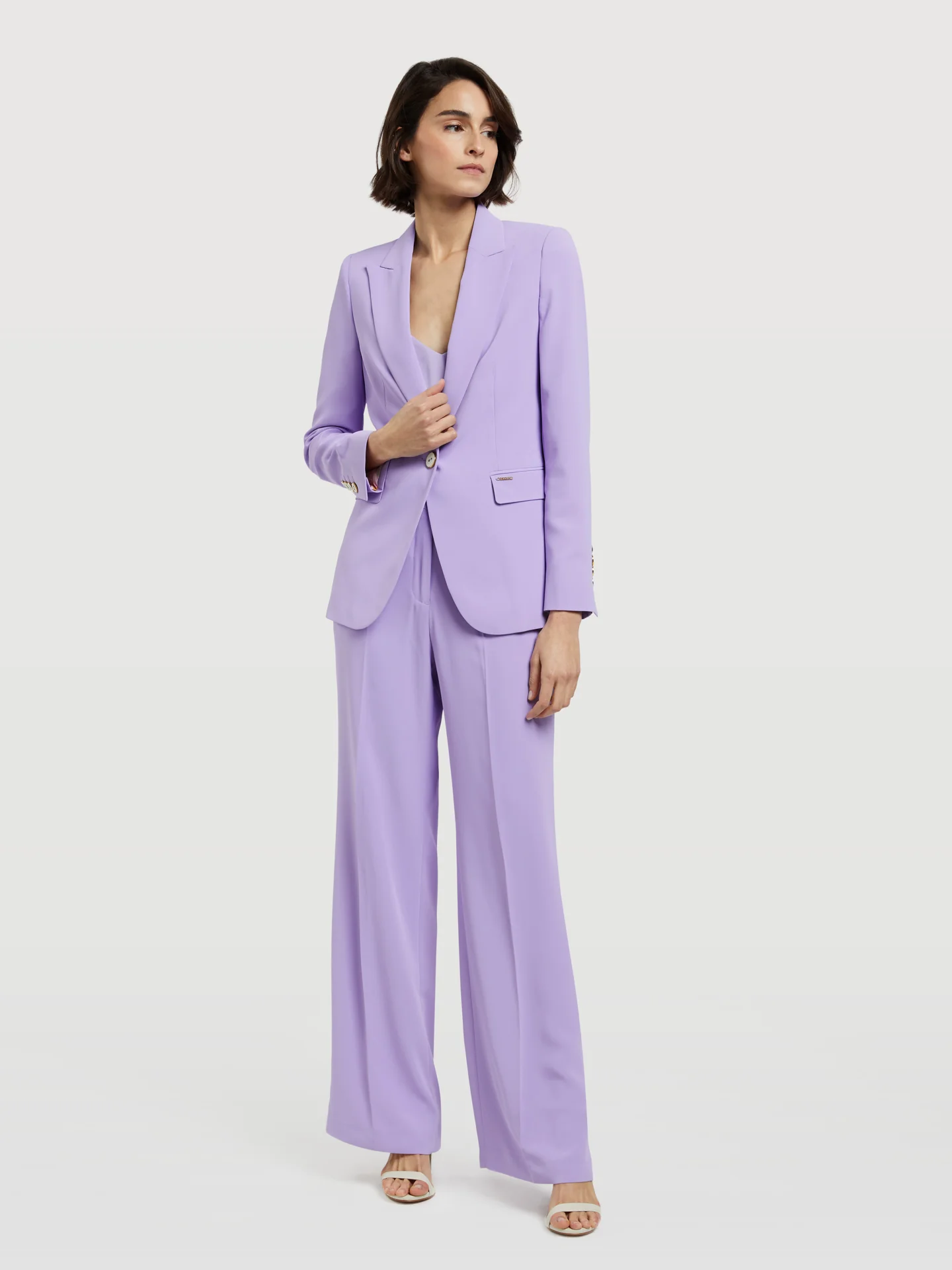 Single-Breasted Suit Blazer