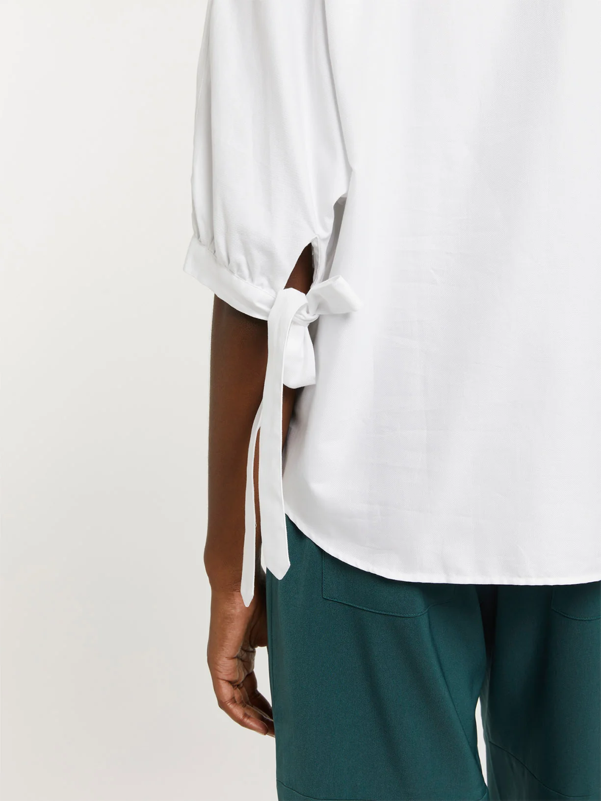 Sleeve knotted detail shirt - Image 3