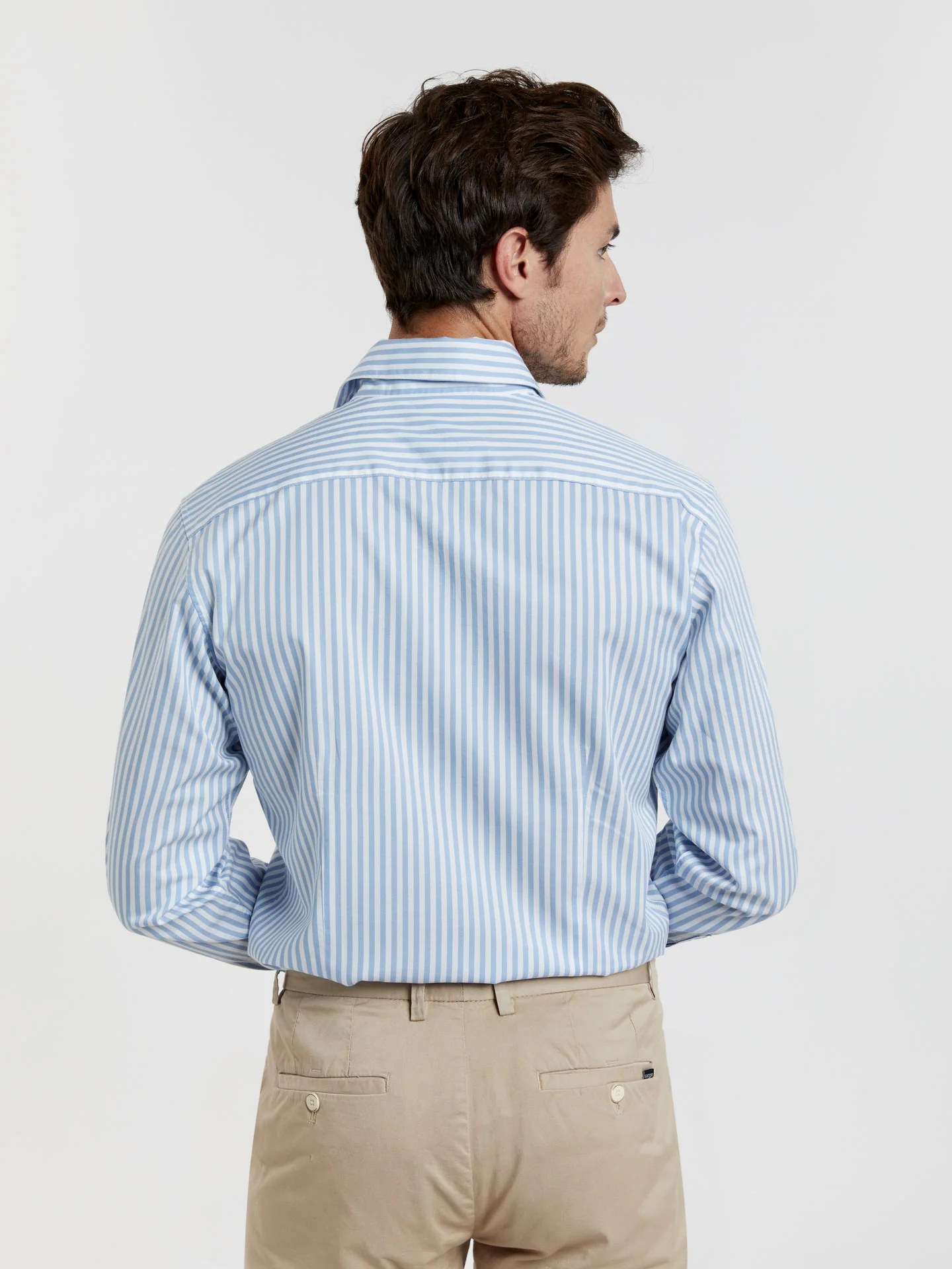 Slim fit 100% bci cotton striped shirt - Image 2
