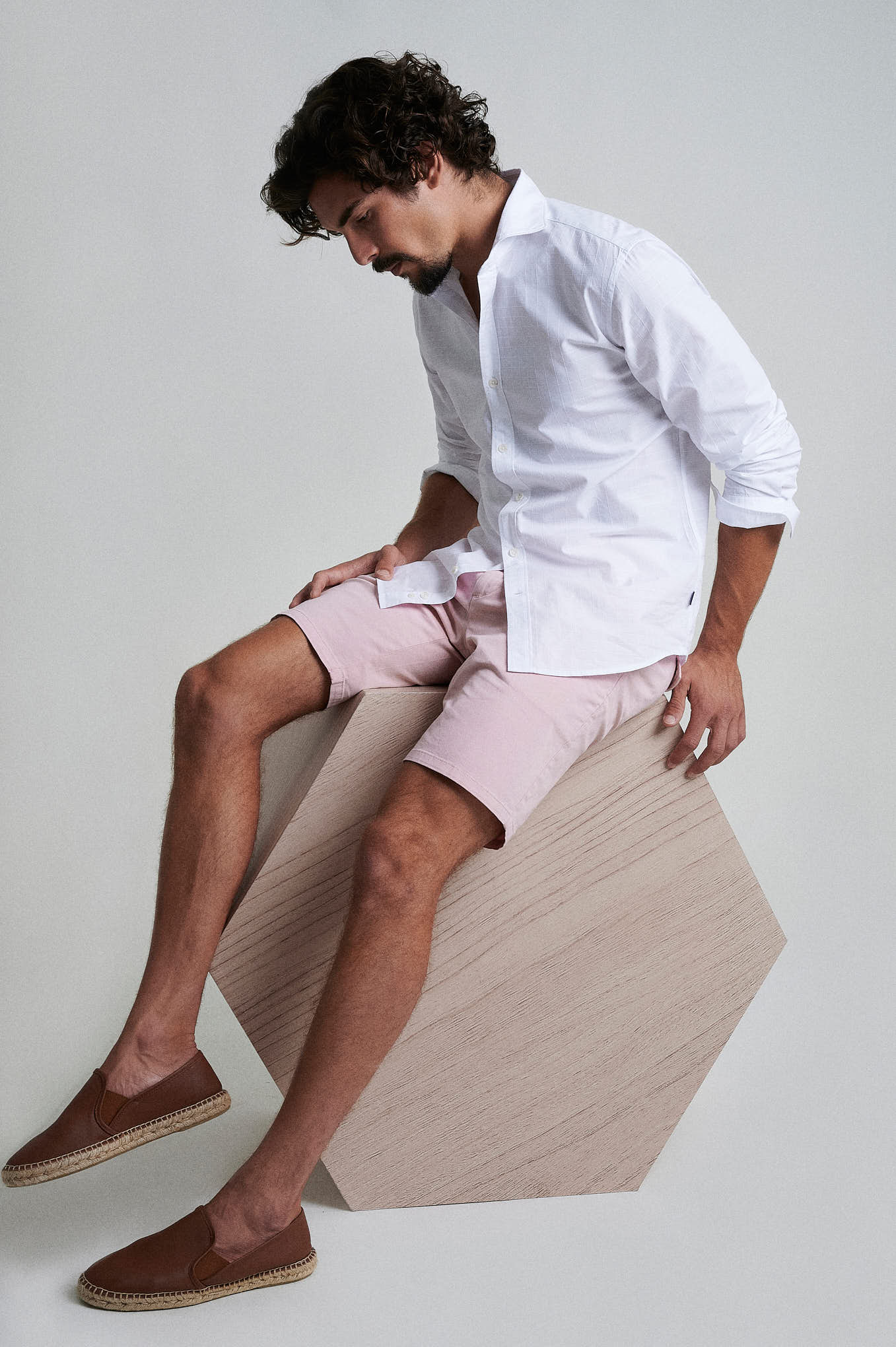 Slim fit 100% cotton jaquard - Image 2