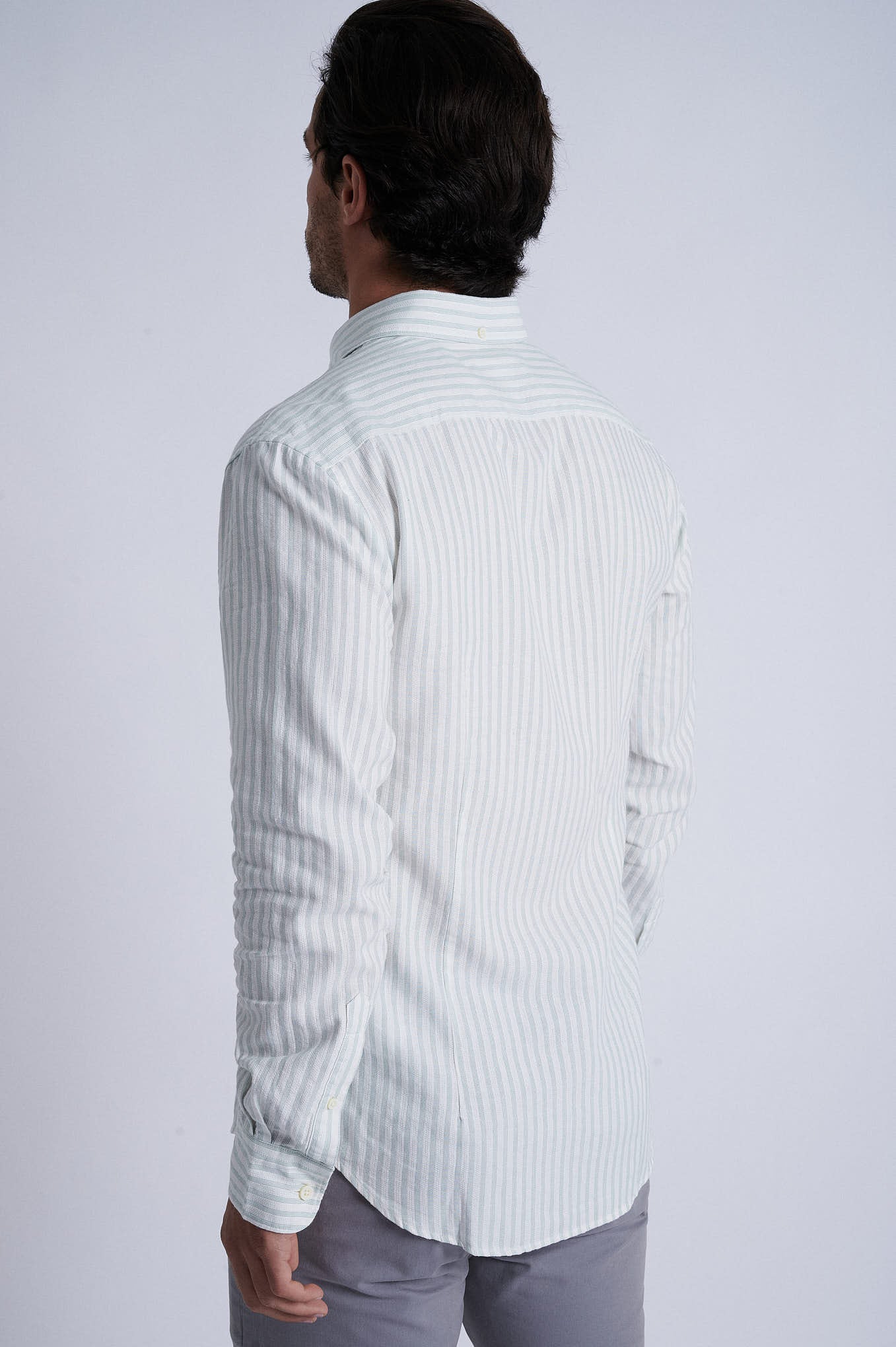 Slim fit 100% cotton jaquard - Image 3