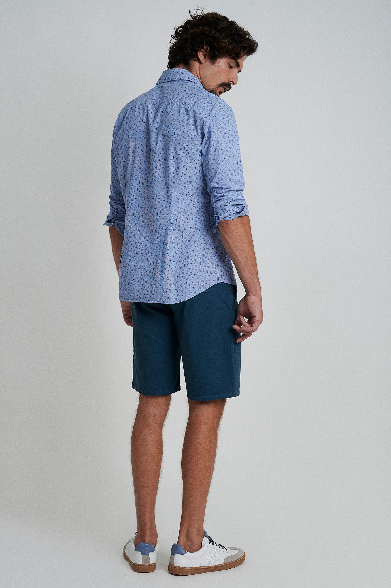 Slim fit 100% cotton printed shirt - Image 6