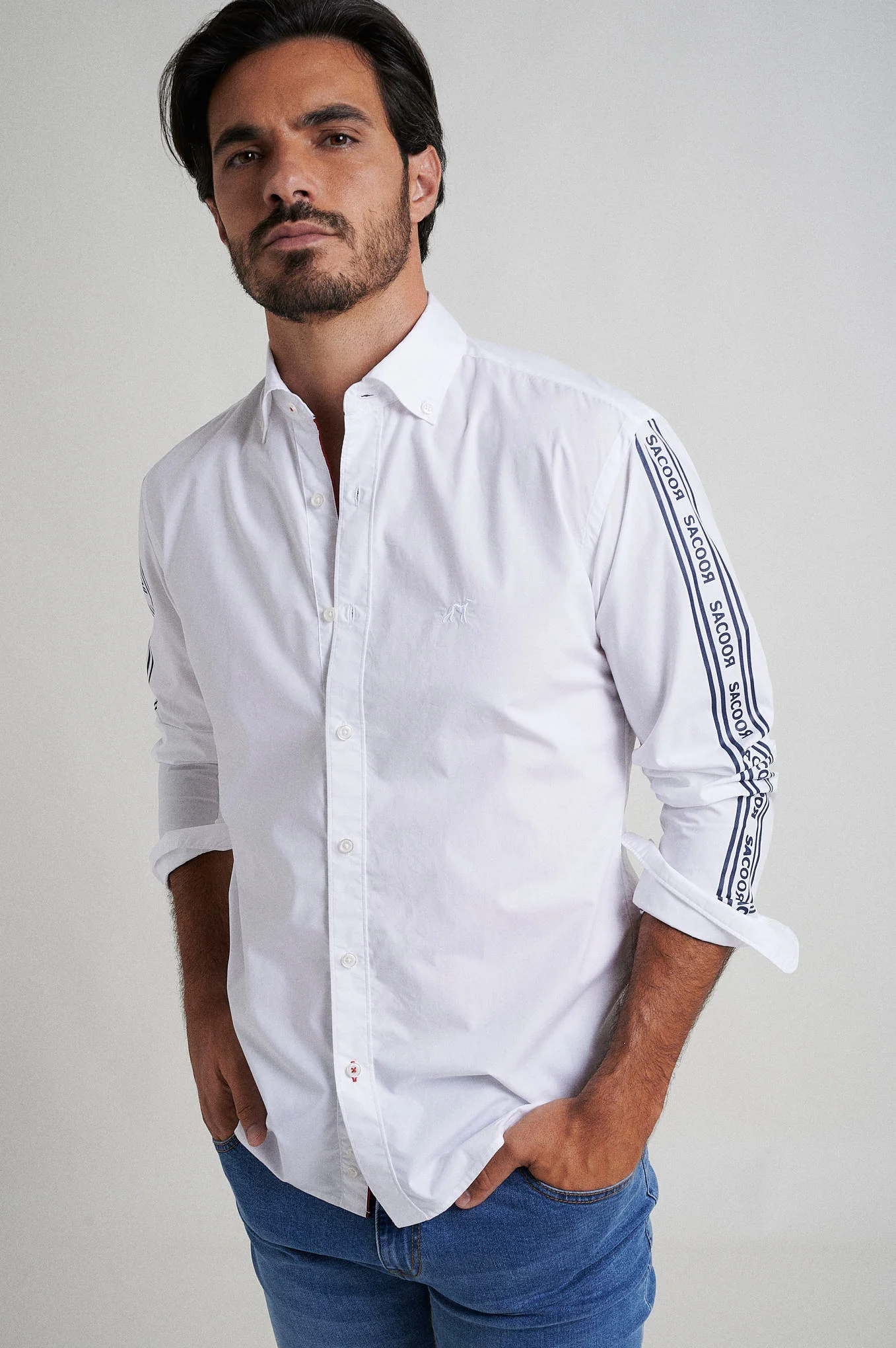 Slim fit 100% cotton shirt - Image 3
