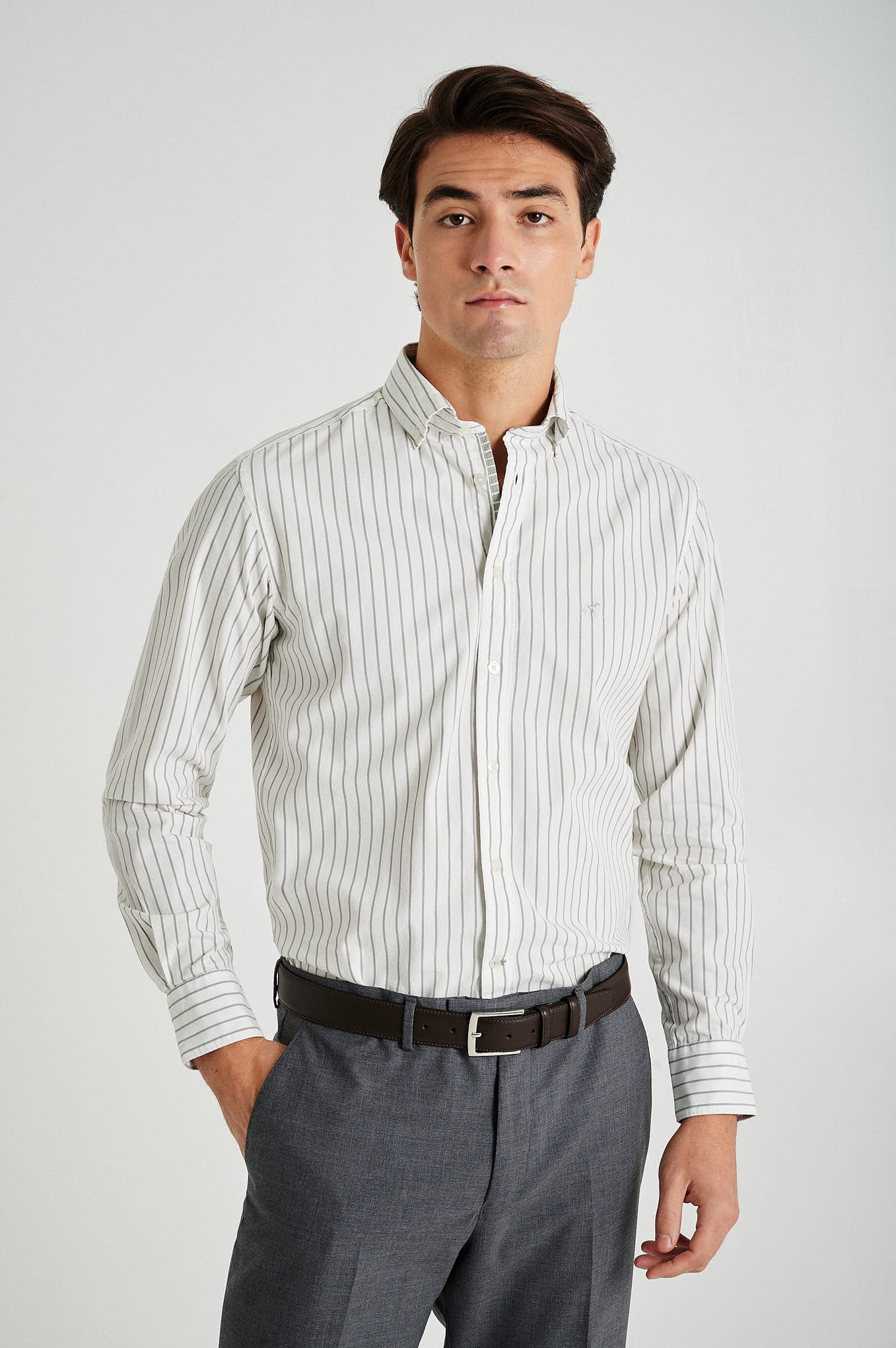 Slim fit 100% organic cotton shirt - Image 2