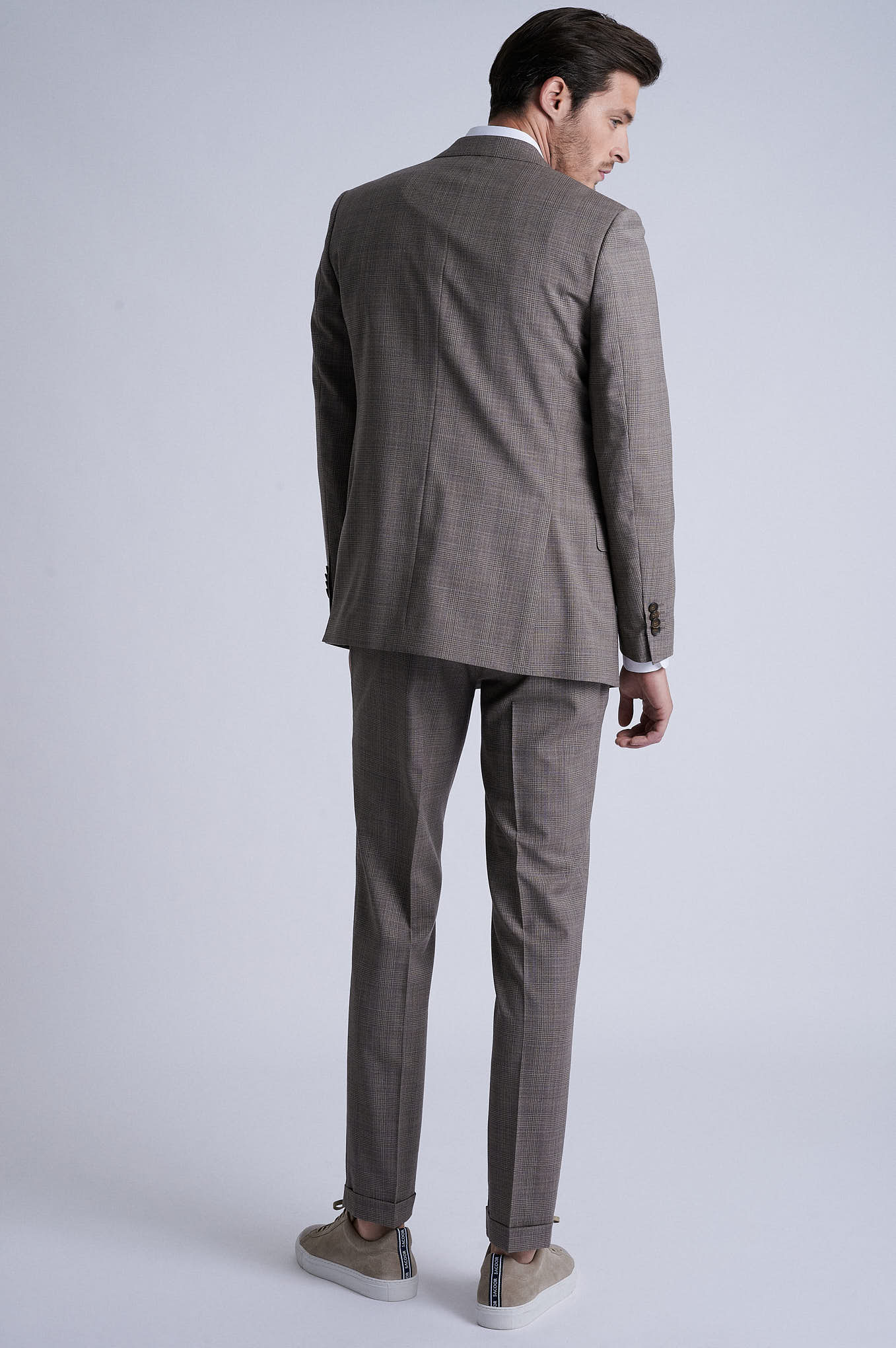 Slim fit 100% refined wool 3 pieces suit half canvas construction - Image 7