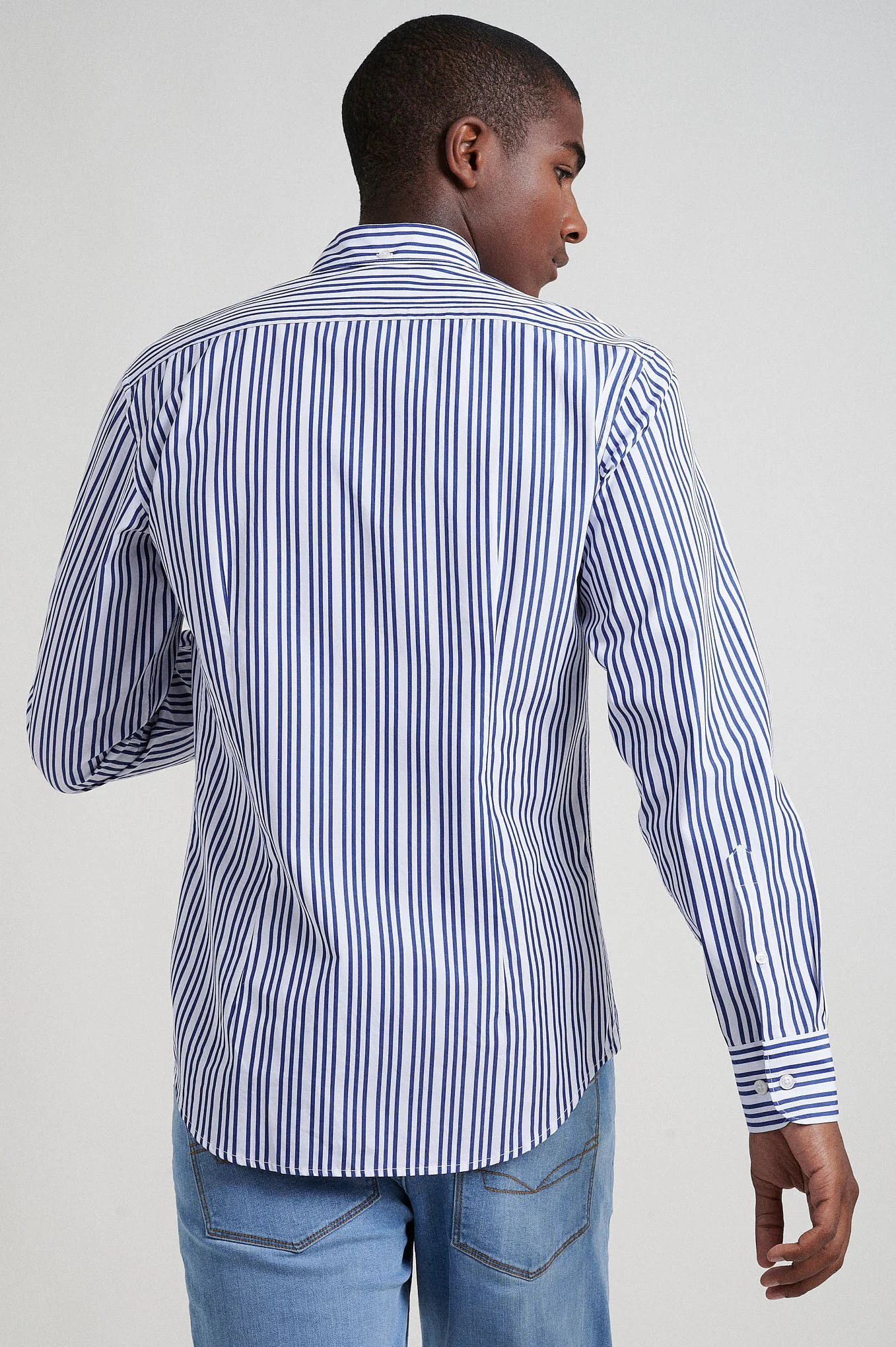 Slim fit 120's double luxury cotton shirt - Image 5
