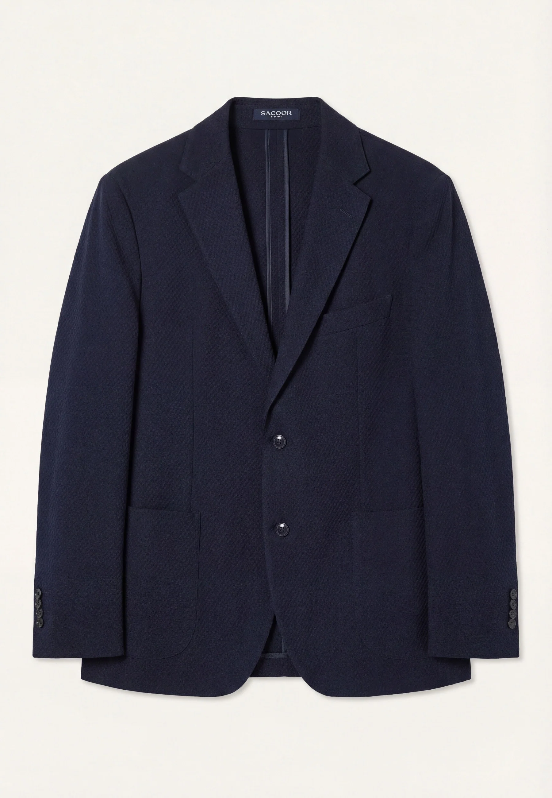 Slim fit 3D Structured Jersey Blazer - Image 6