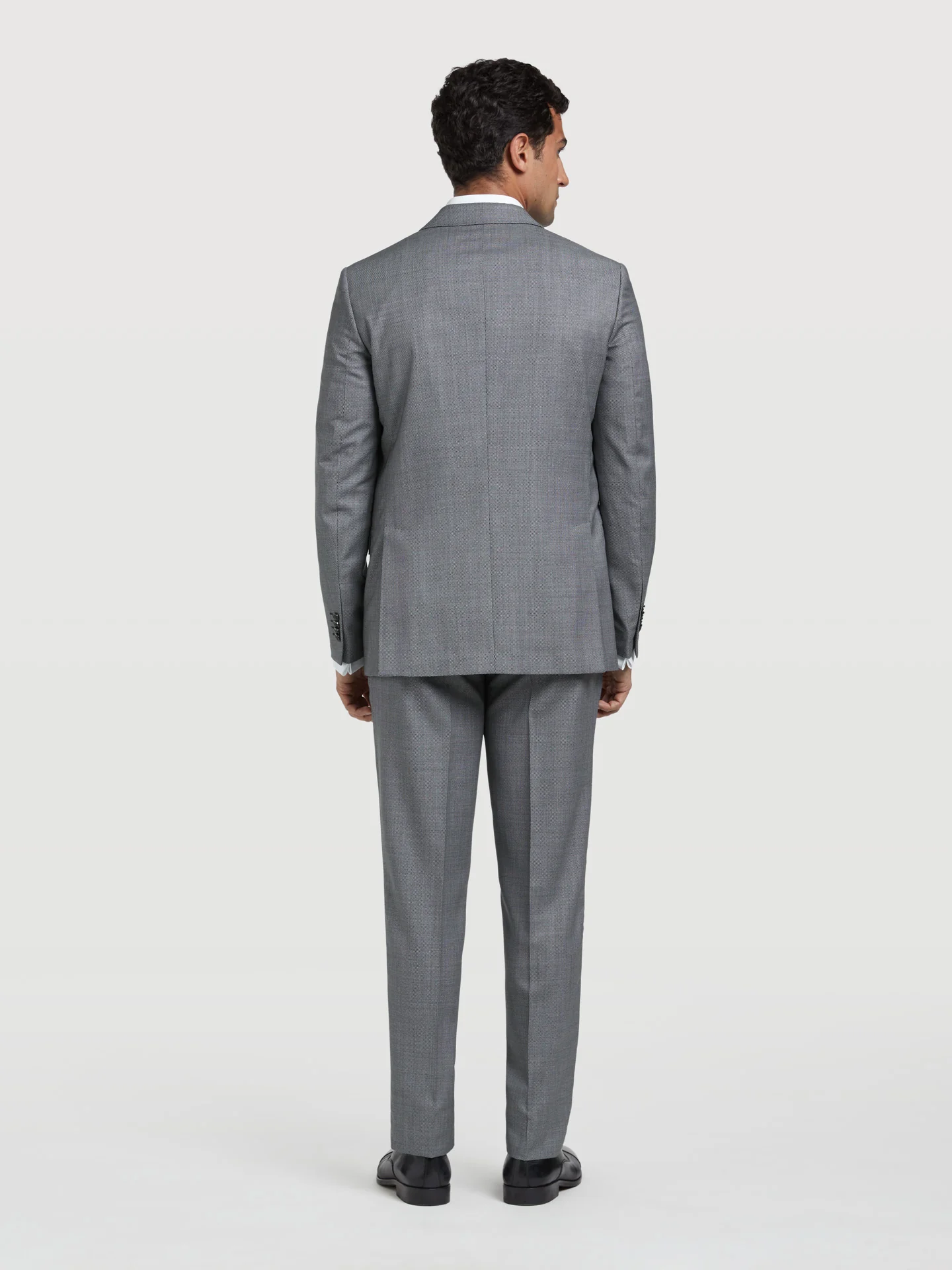 Slim Fit 4 Seasons Birdeye Italian Fabric Suit - Image 3