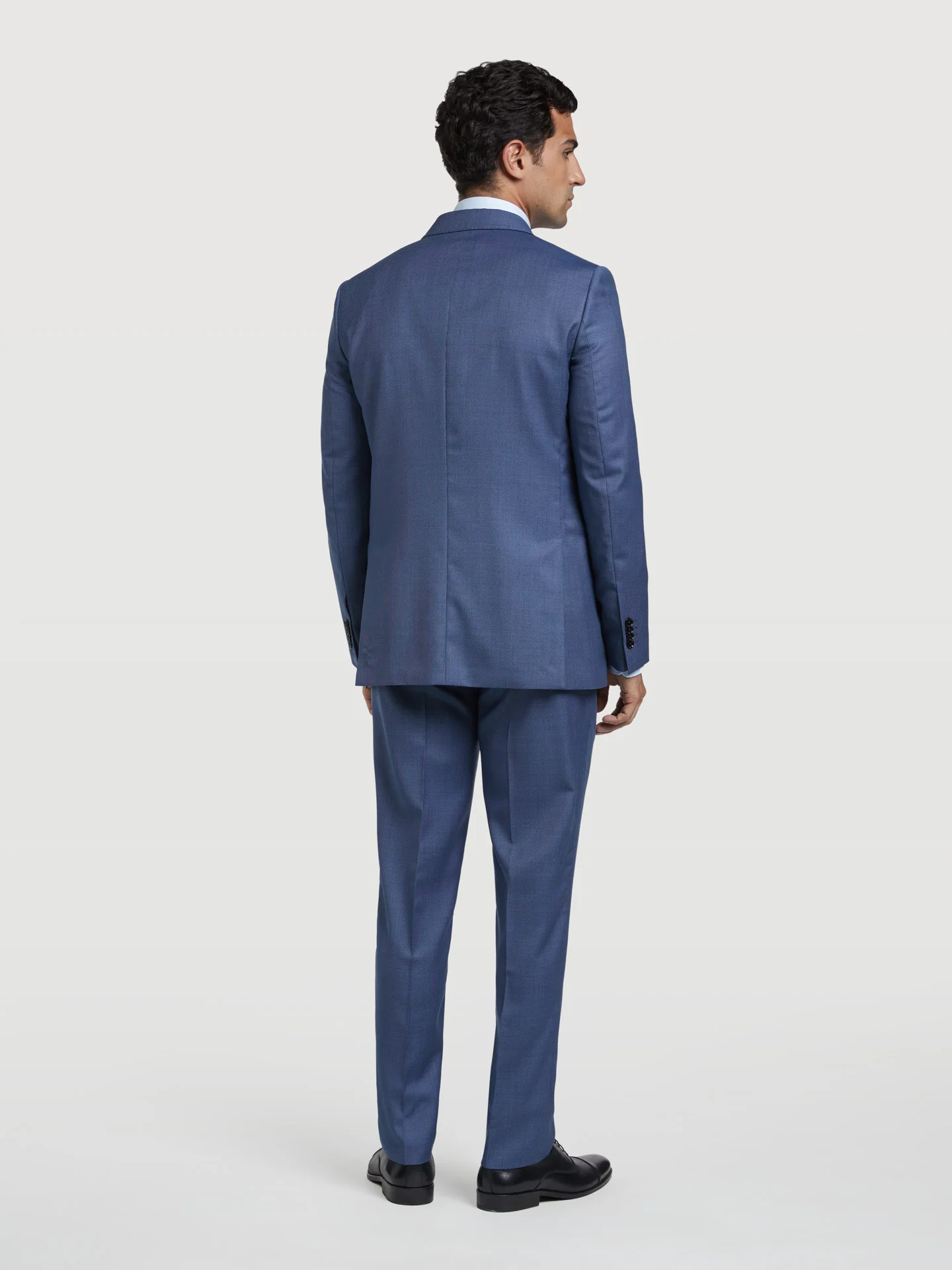 Slim Fit 4 Seasons Birdeye Italian Fabric Suit - Image 3