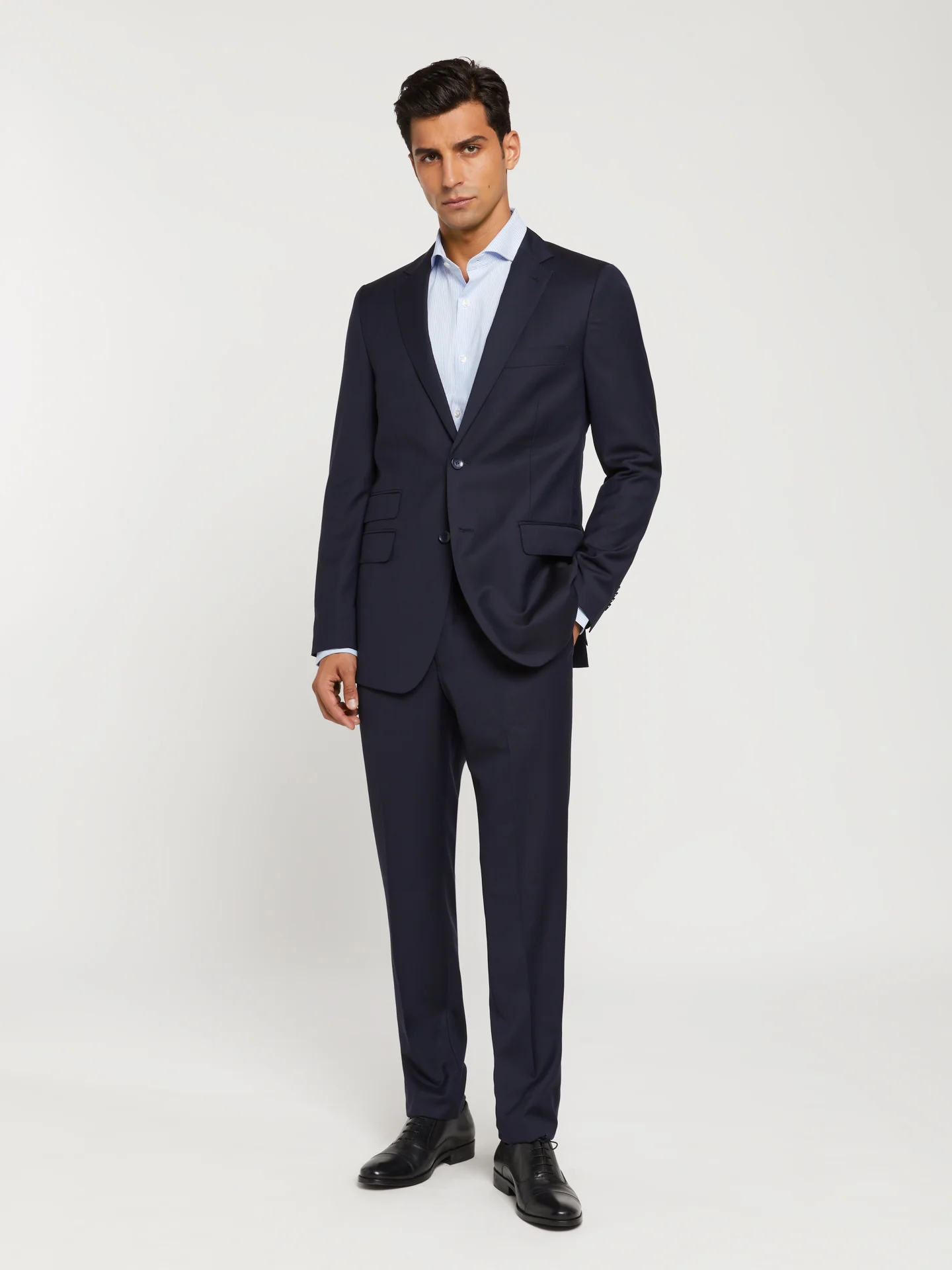 Slim fit 4 seasons herringbone suit - Image 2