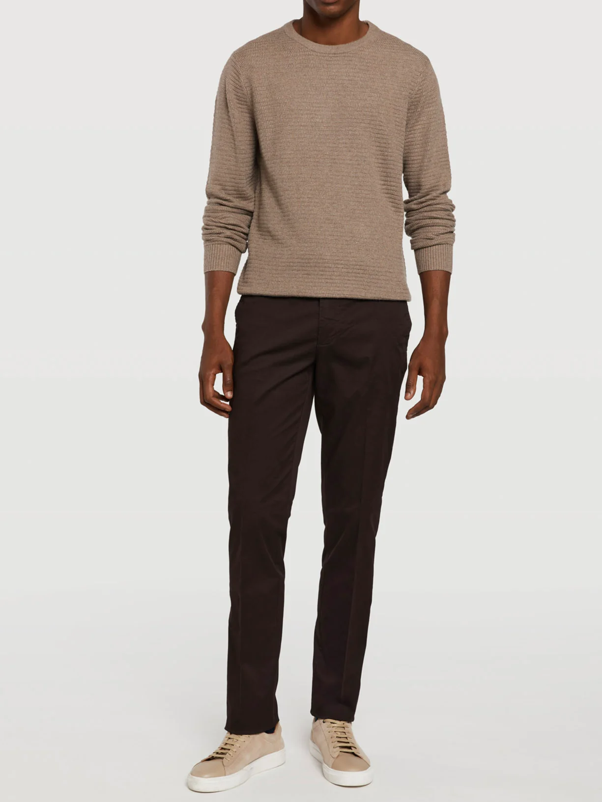 Slim fit basic chino trousers