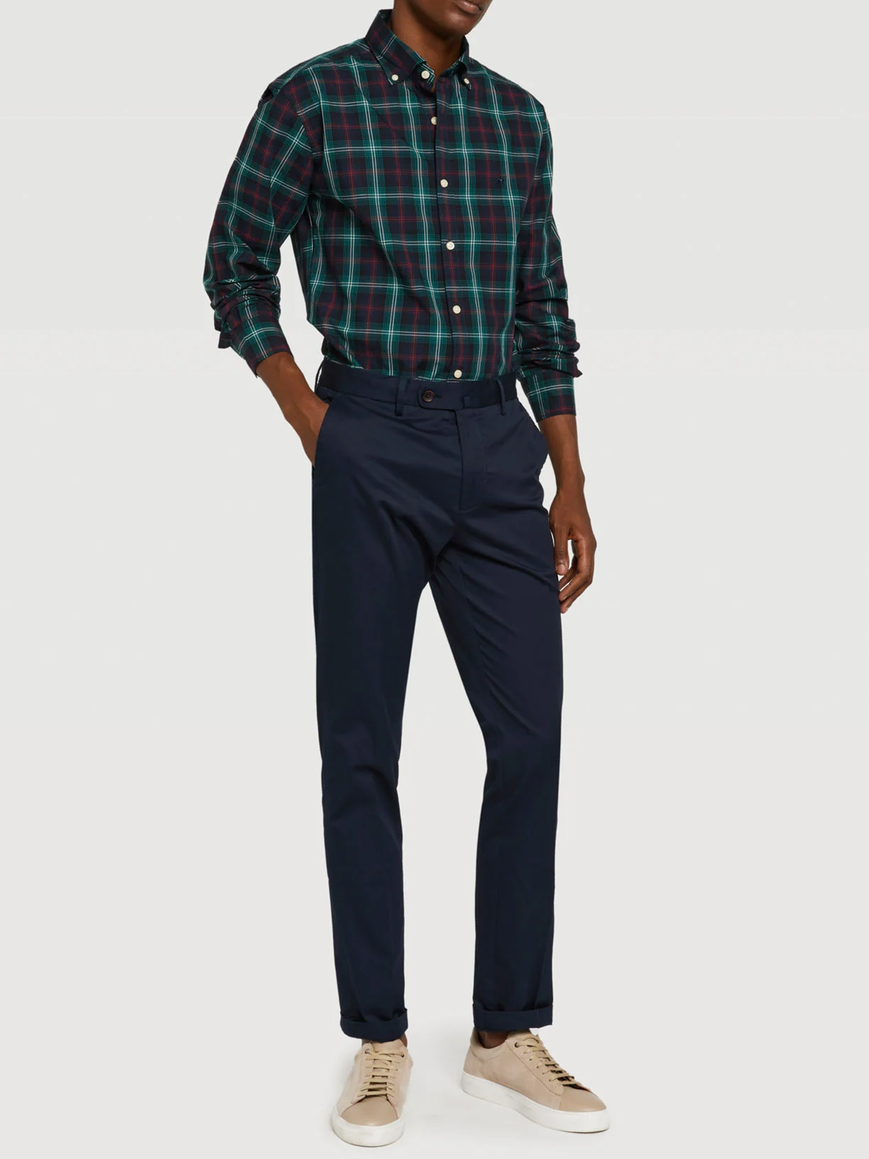 Slim fit basic chino trousers - Image 5