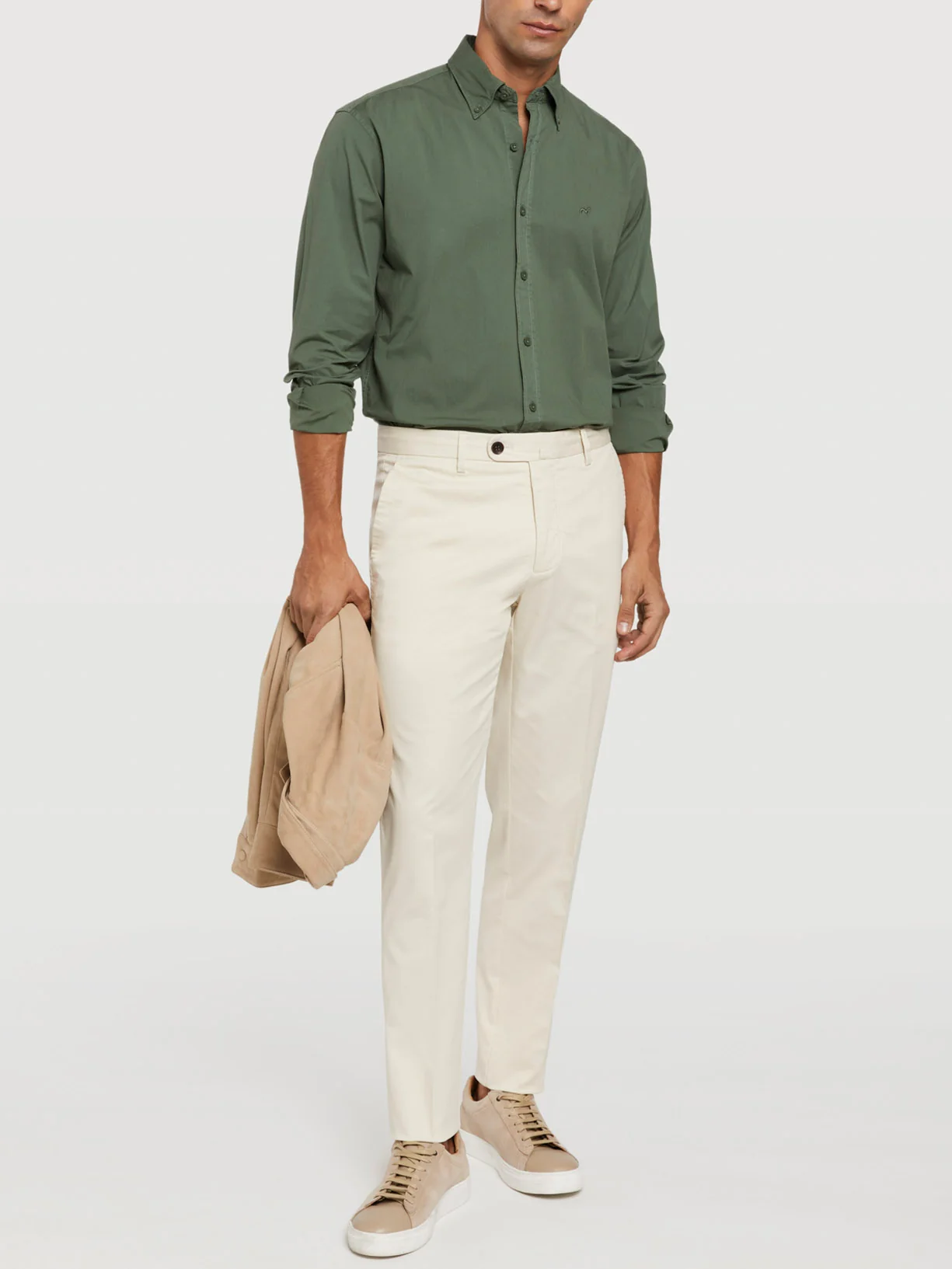Slim fit basic chino trousers - Image 8