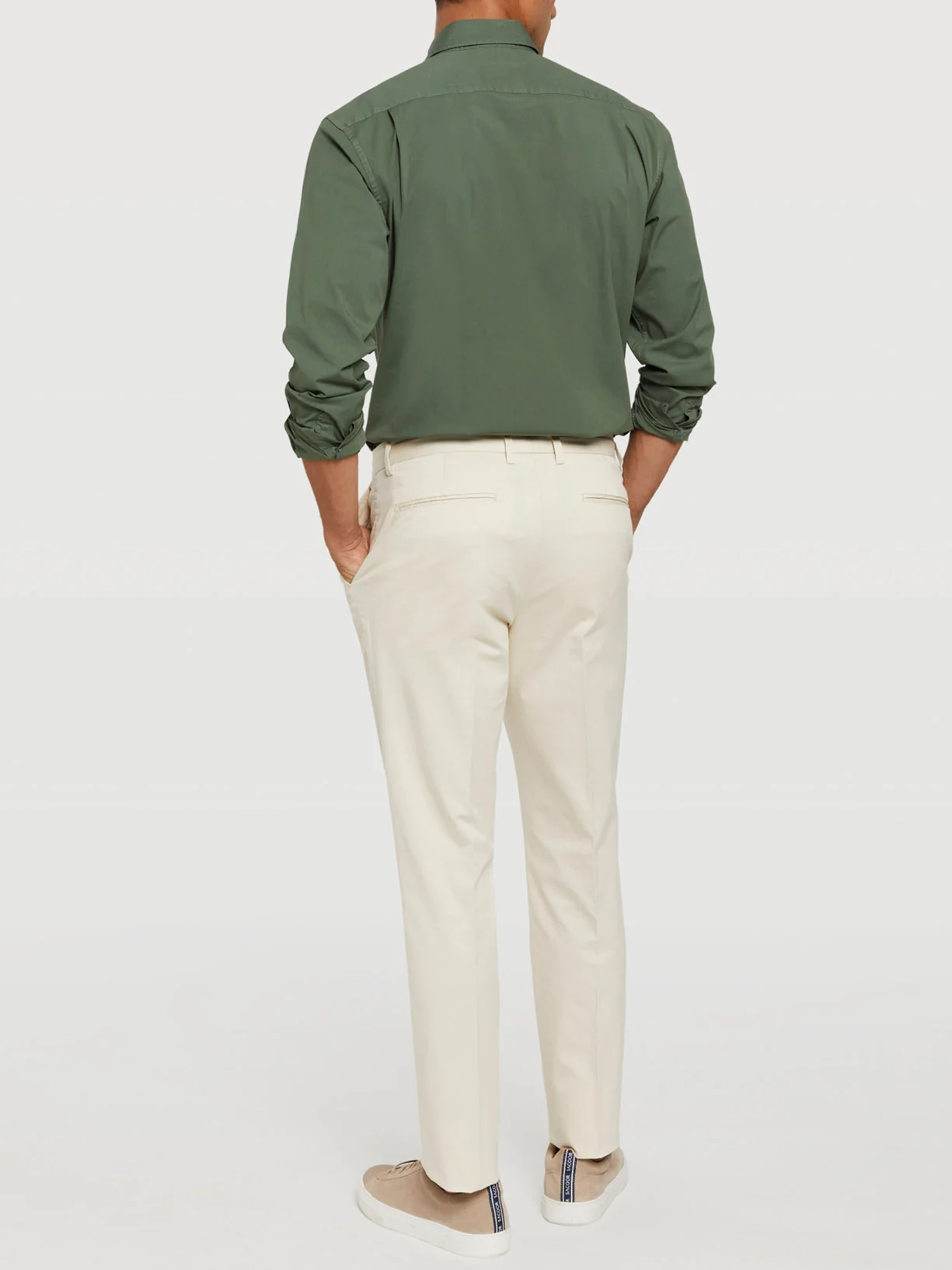 Slim fit basic chino trousers - Image 9