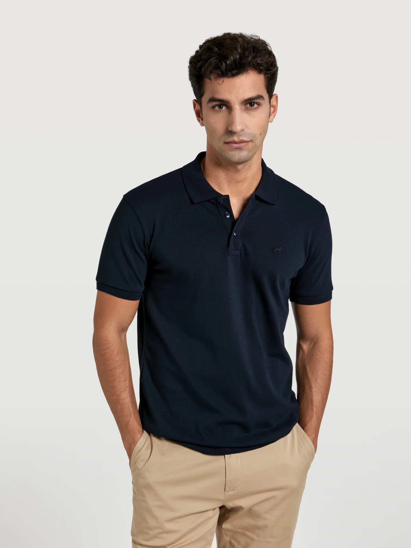Slim fit basic piqué polo shirt - Image 10