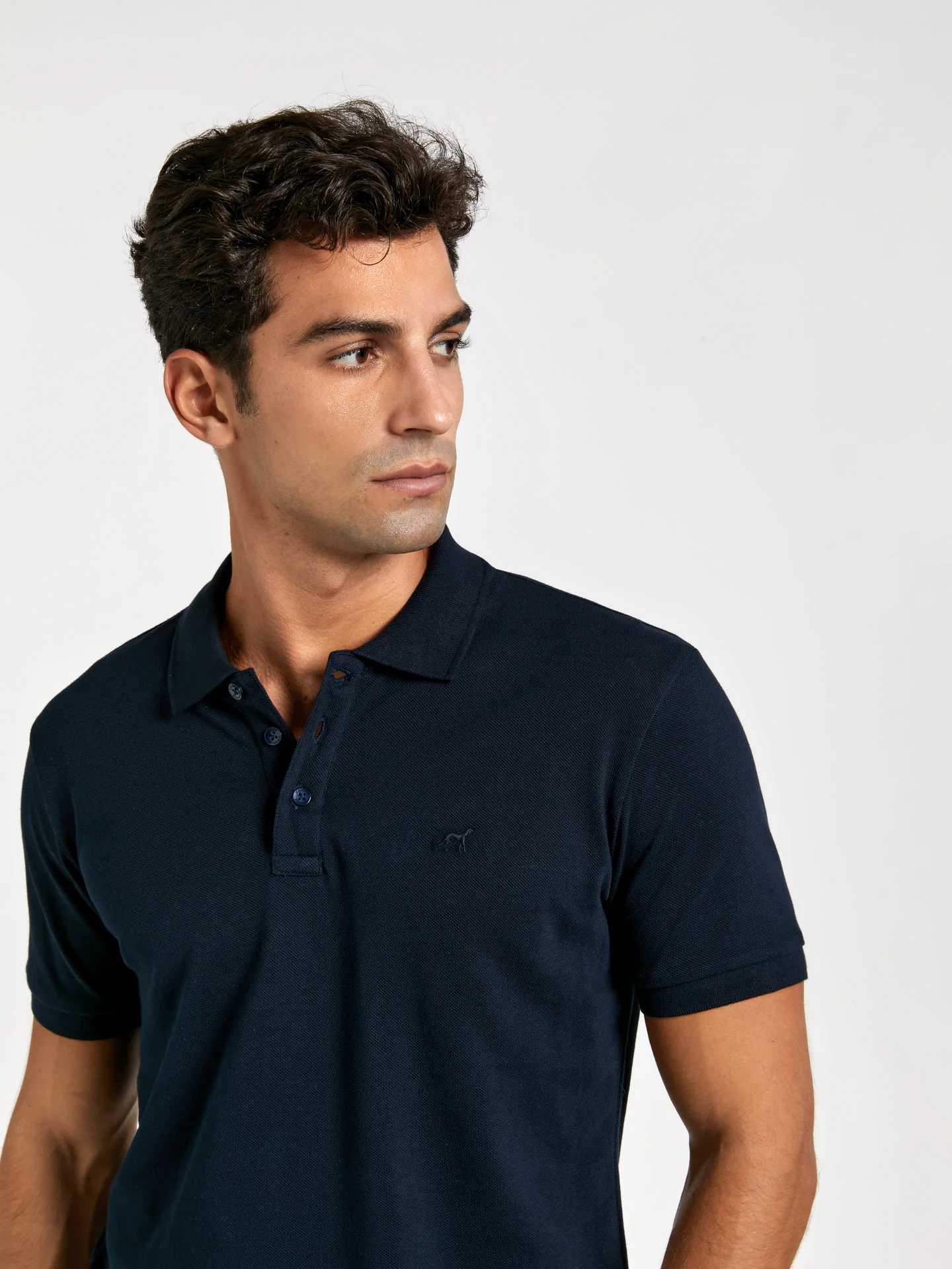 Slim fit basic piqué polo shirt - Image 11