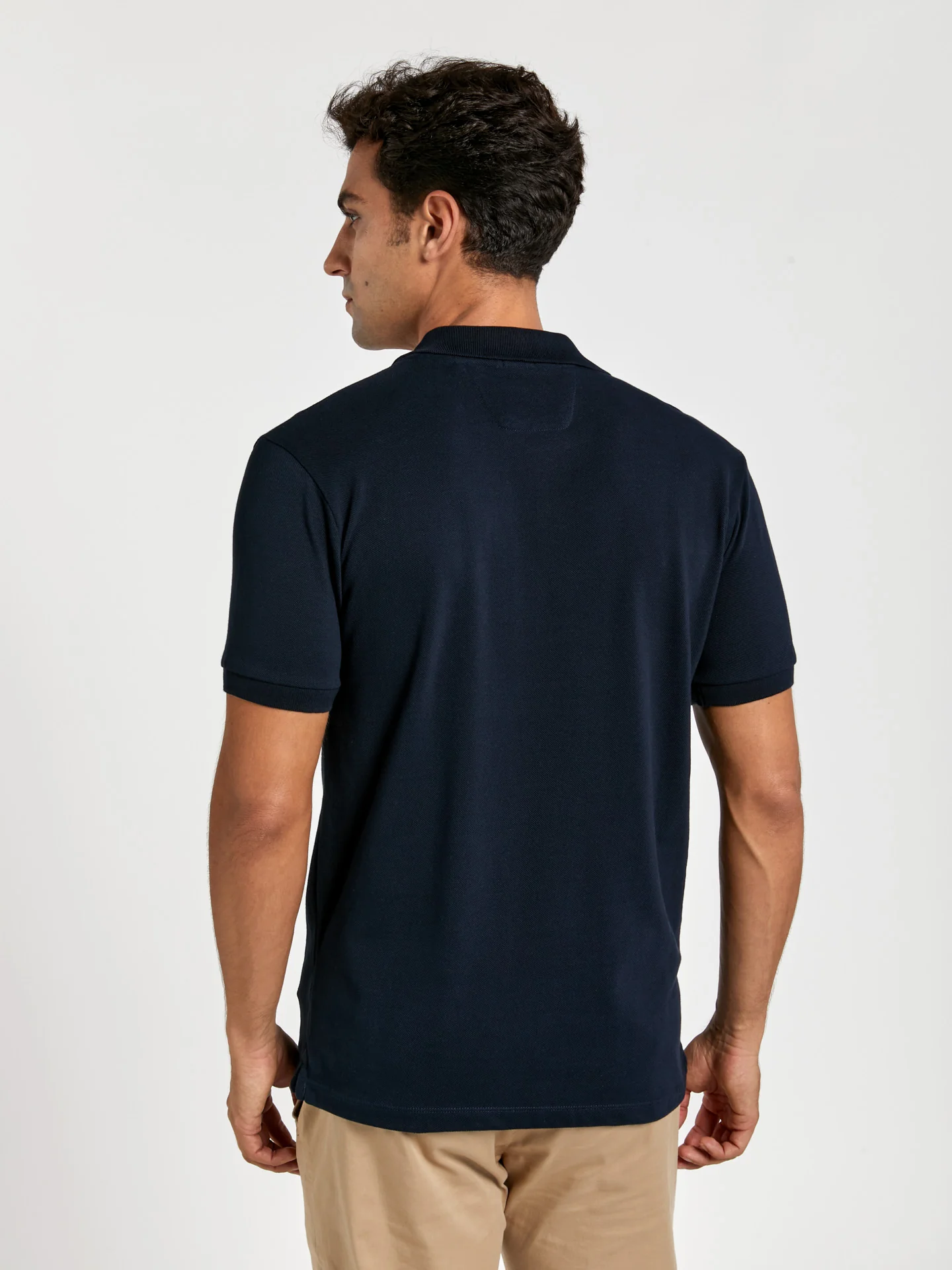 Slim fit basic piqué polo shirt - Image 12