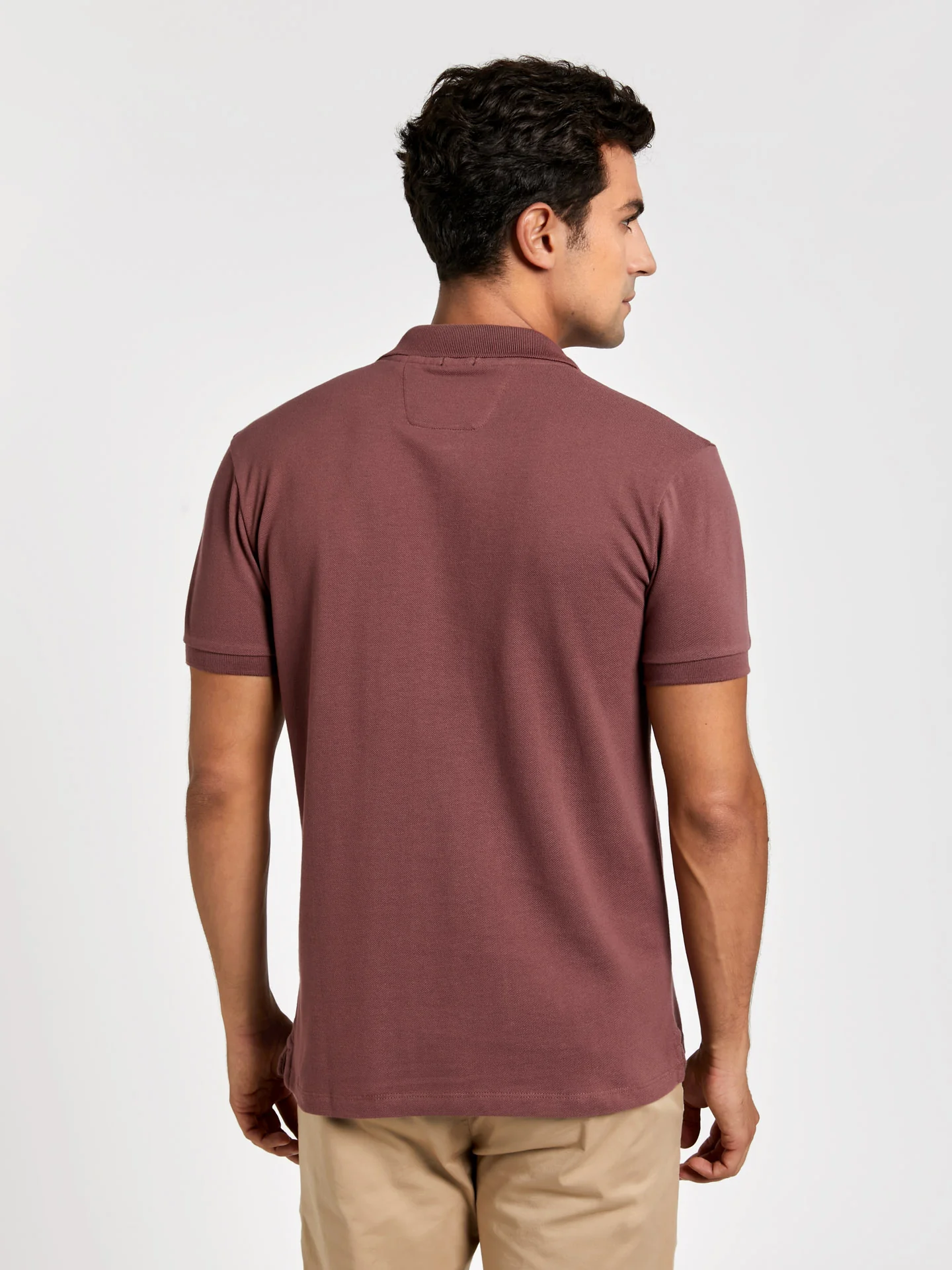 Slim fit basic piqué polo shirt - Image 17