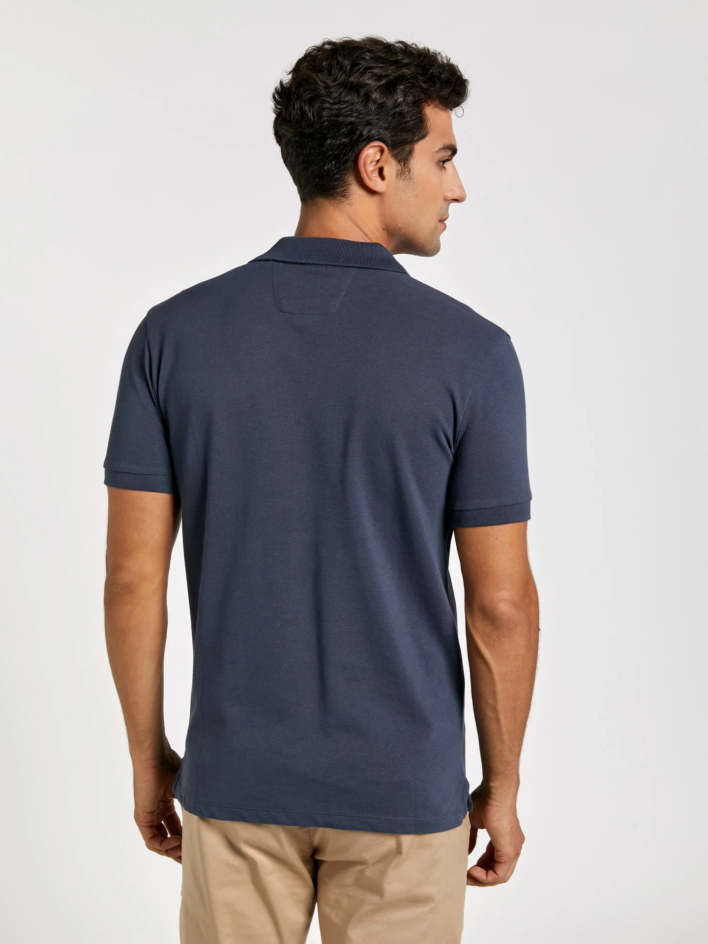 Slim fit basic piqué polo shirt - Image 24