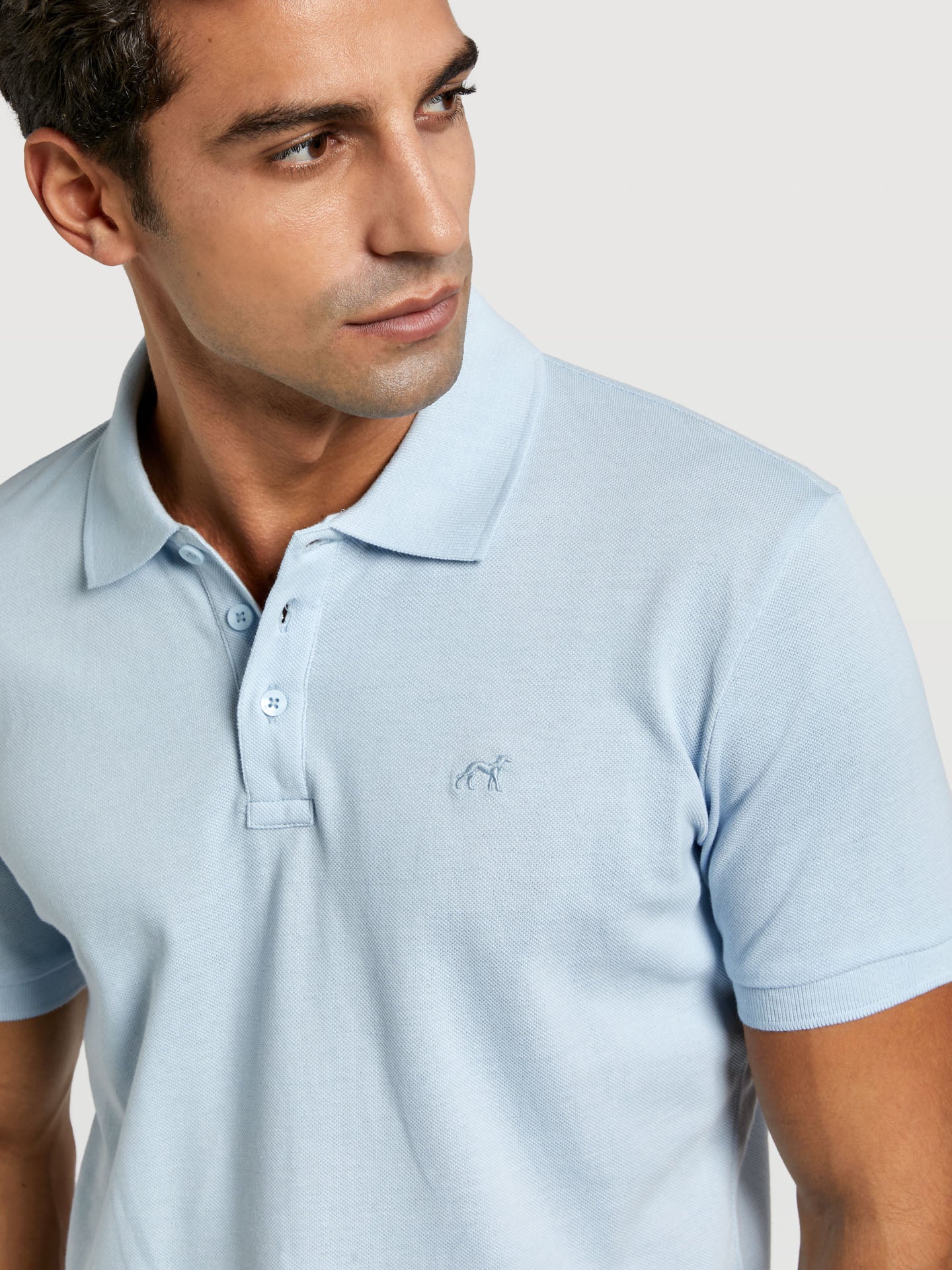 Slim fit basic piqué polo shirt - Image 25