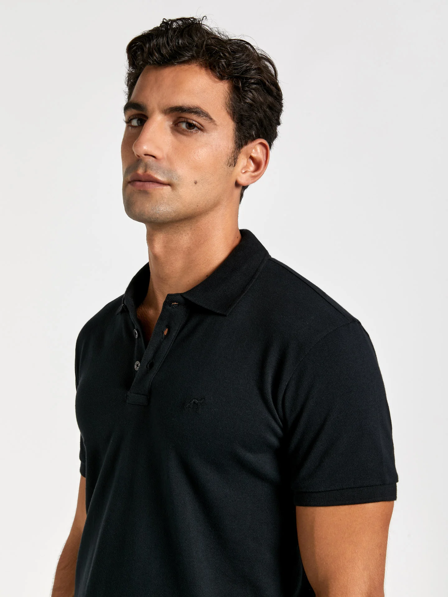 Slim fit basic piqué polo shirt - Image 5