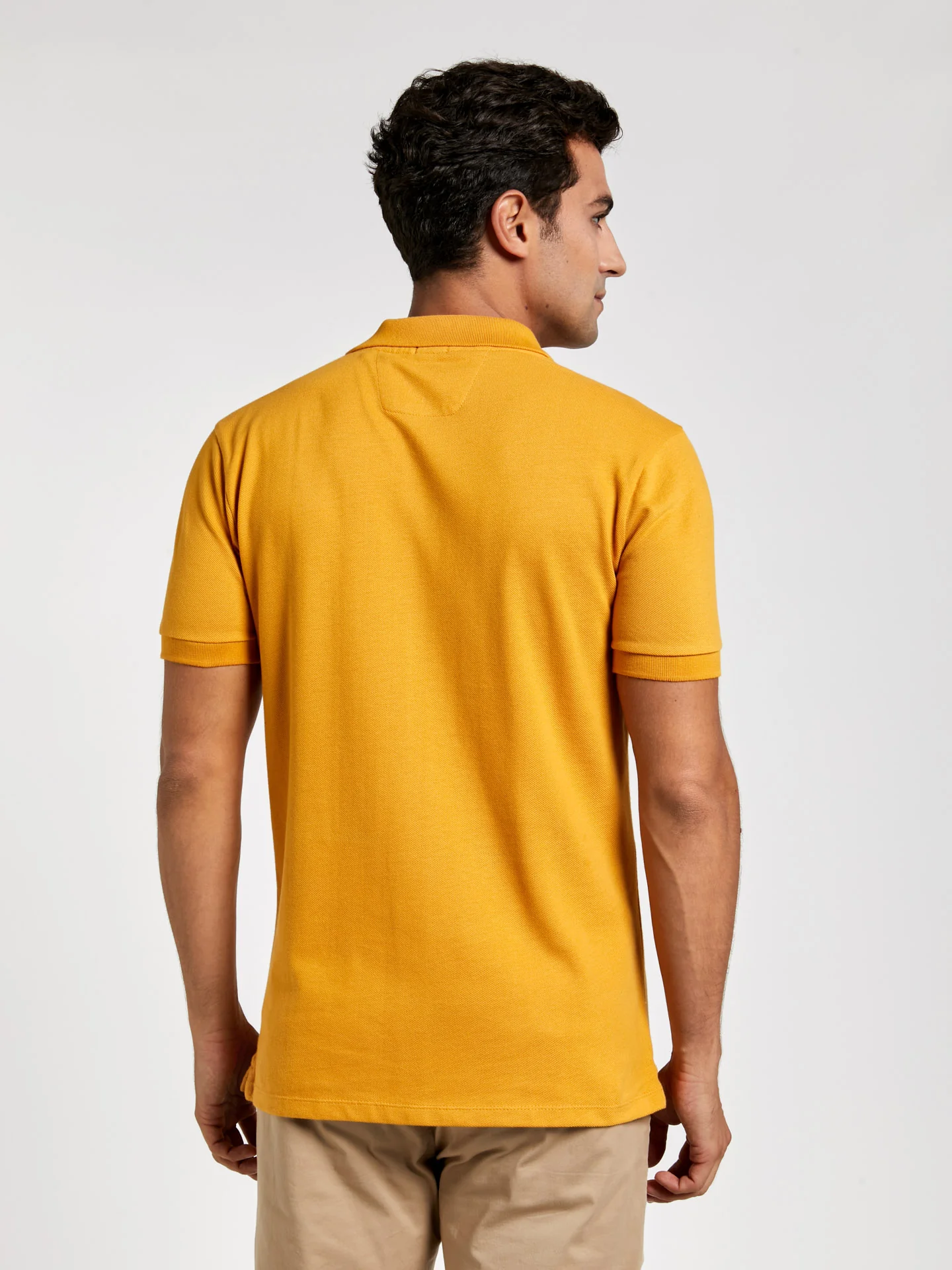 Slim fit basic piqué polo shirt - Image 53