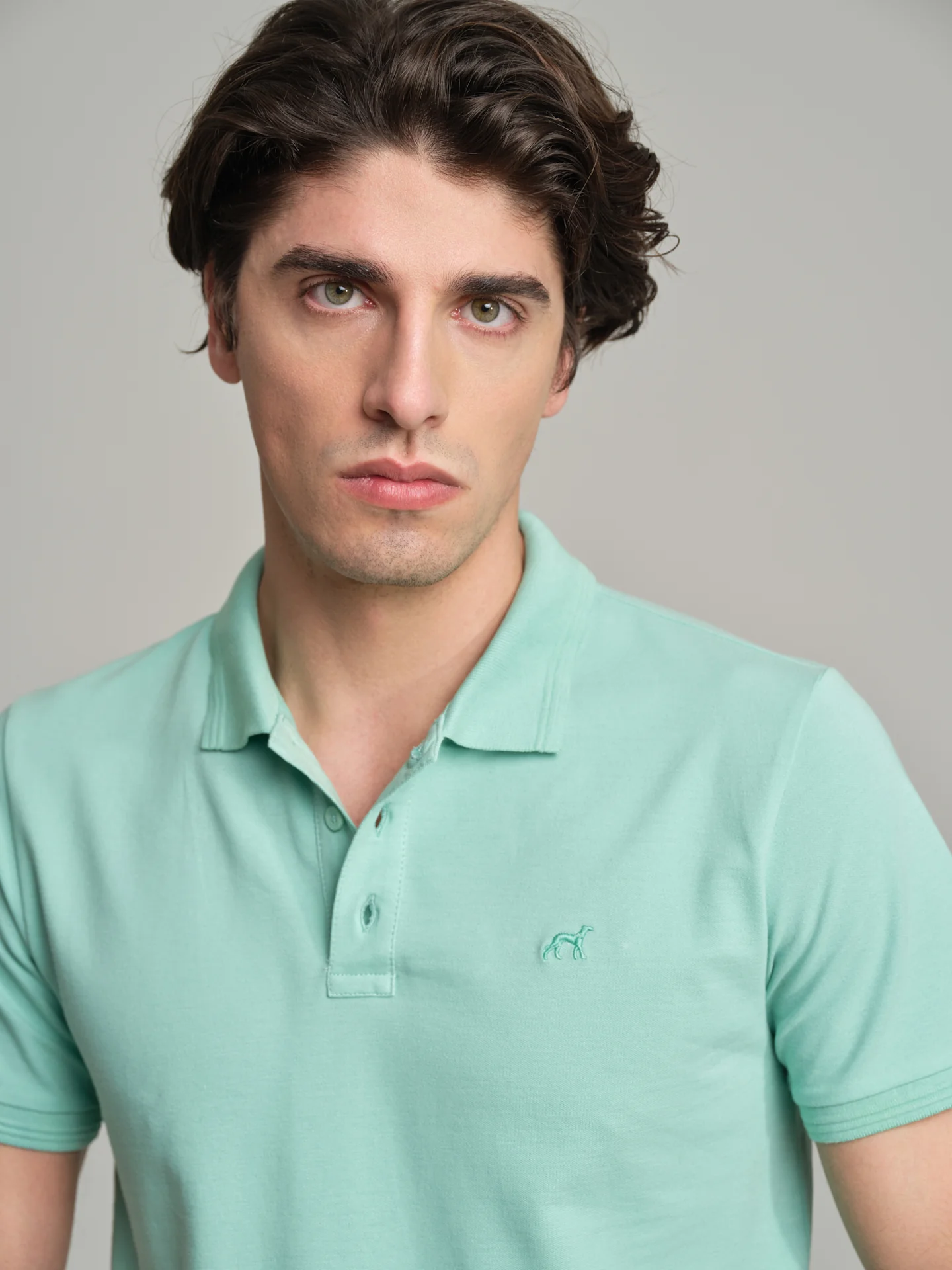 Slim fit basic piquet polo shirt - Image 30