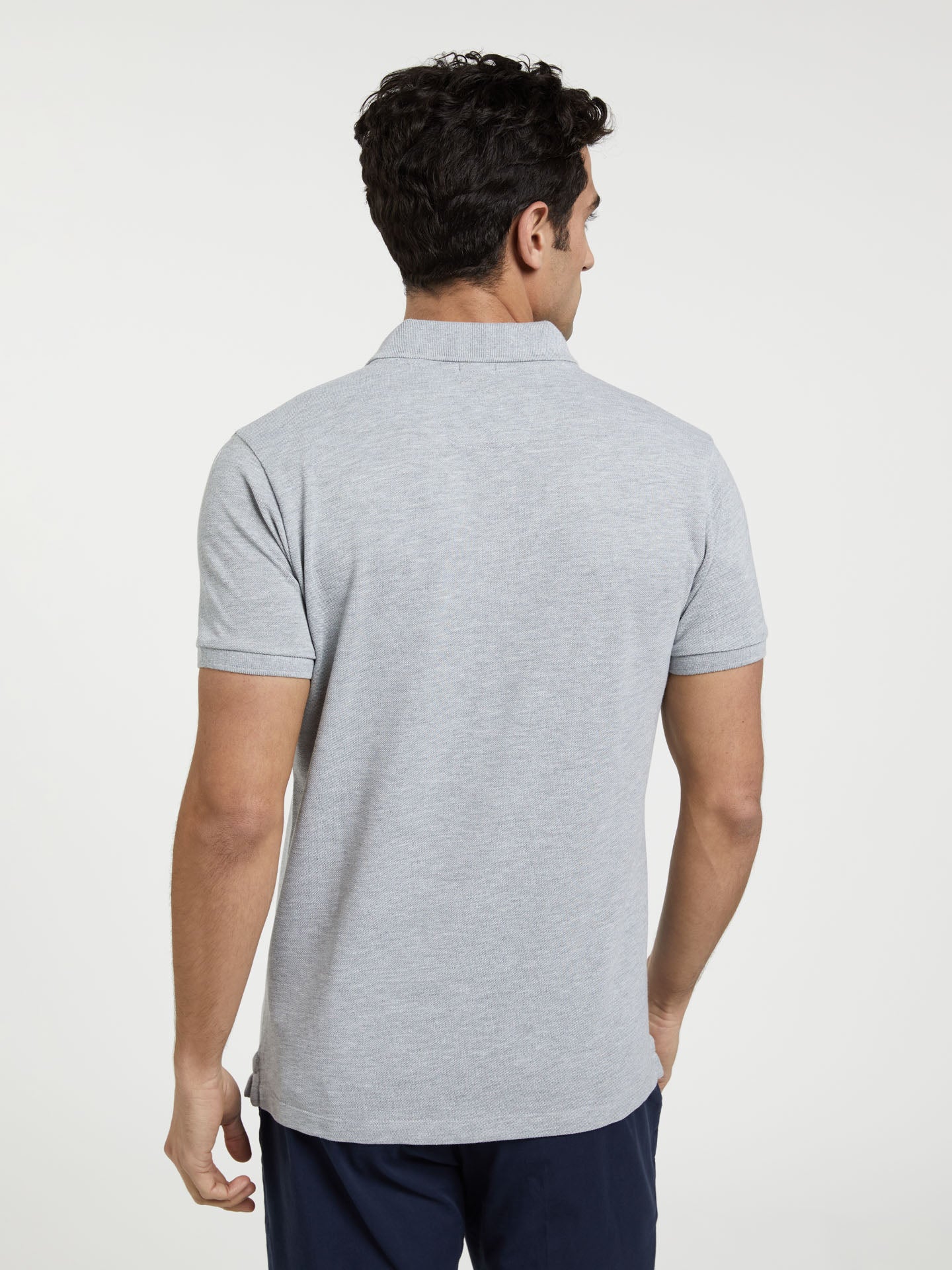 Slim Fit Basic Polo Piqué Shirt - Image 31
