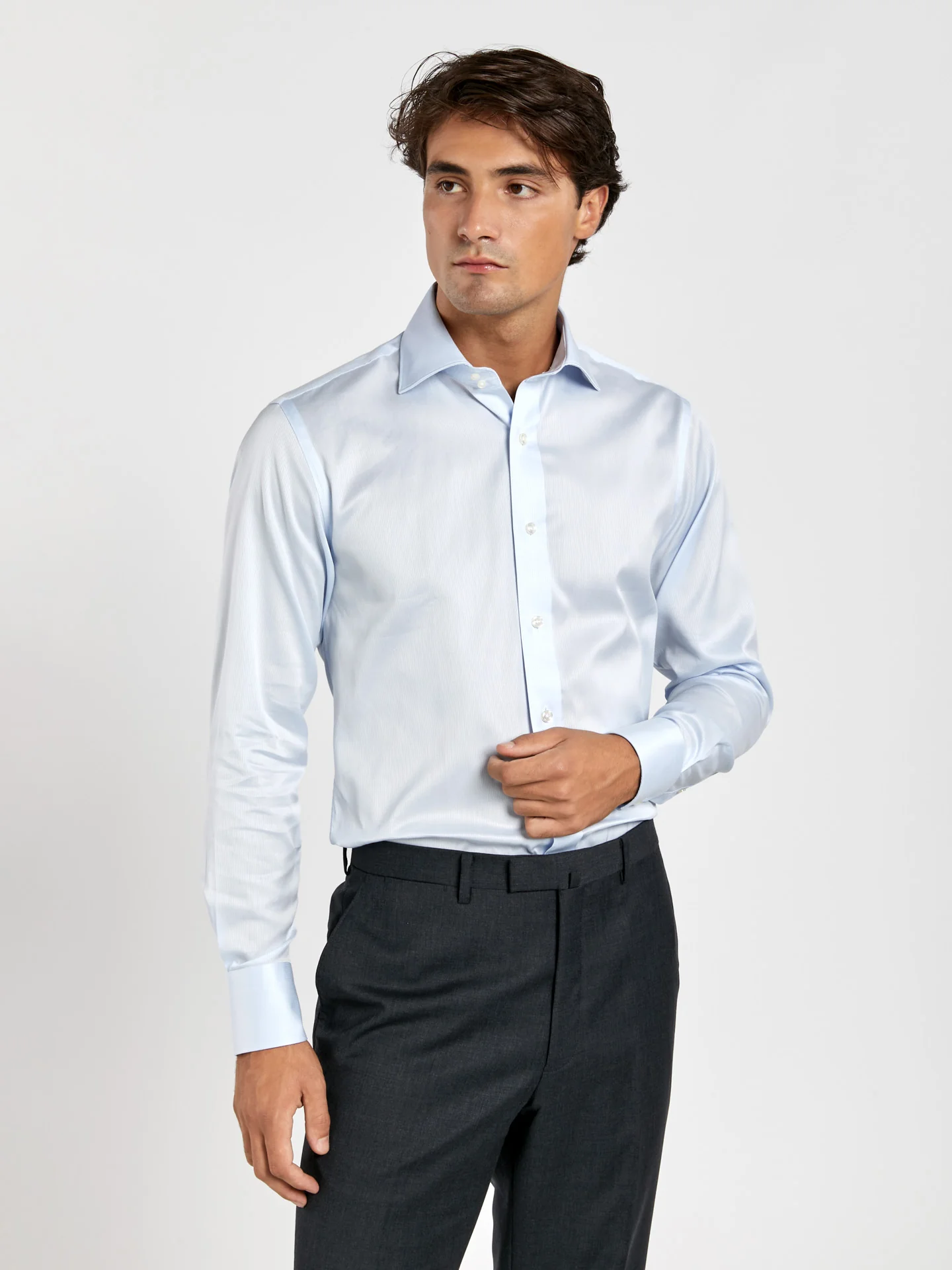 Slim fit busines stucture formal shirt - Image 2