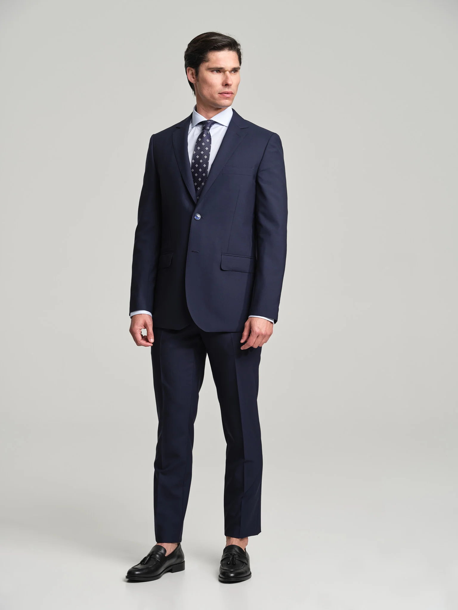 Slim fit Business 4 seasons wool suit