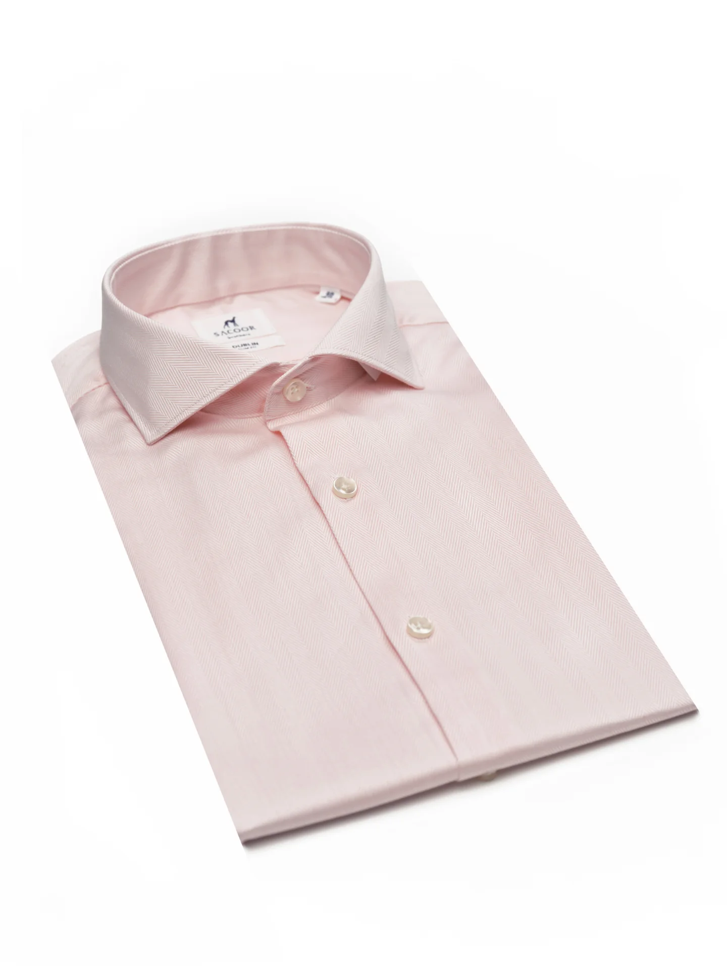 Slim fit Business herringbone formal shirt - Image 2