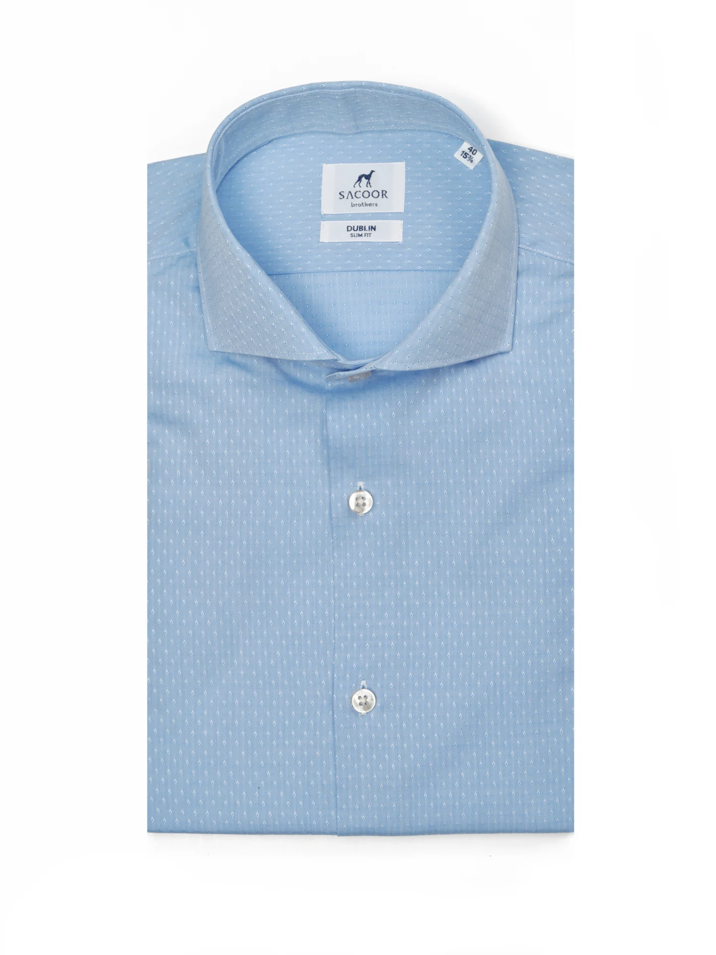 Slim fit Business padrão bolas formal shirt