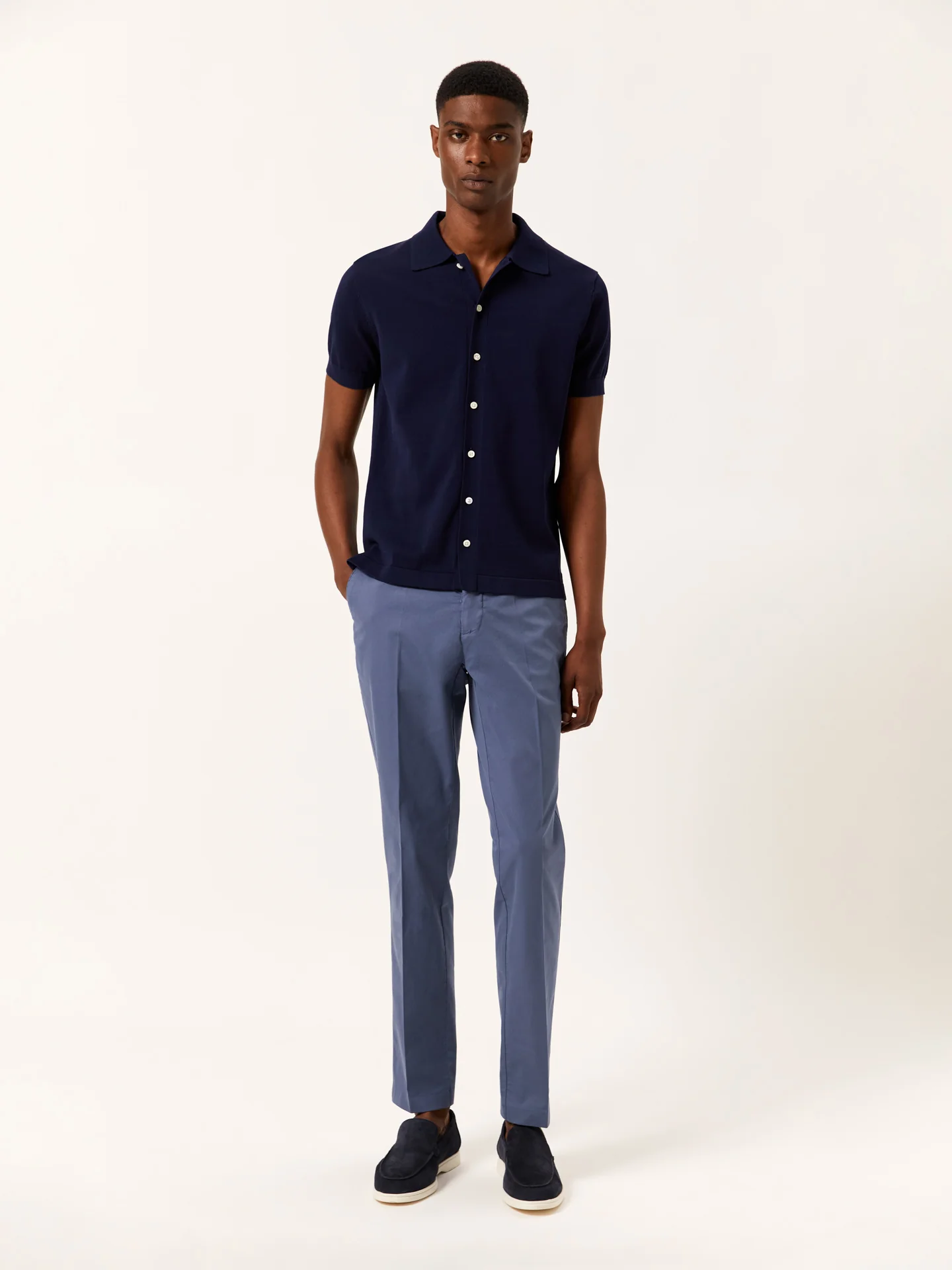 Slim fit Canvas Garment Dye Casual Trousers - Image 6