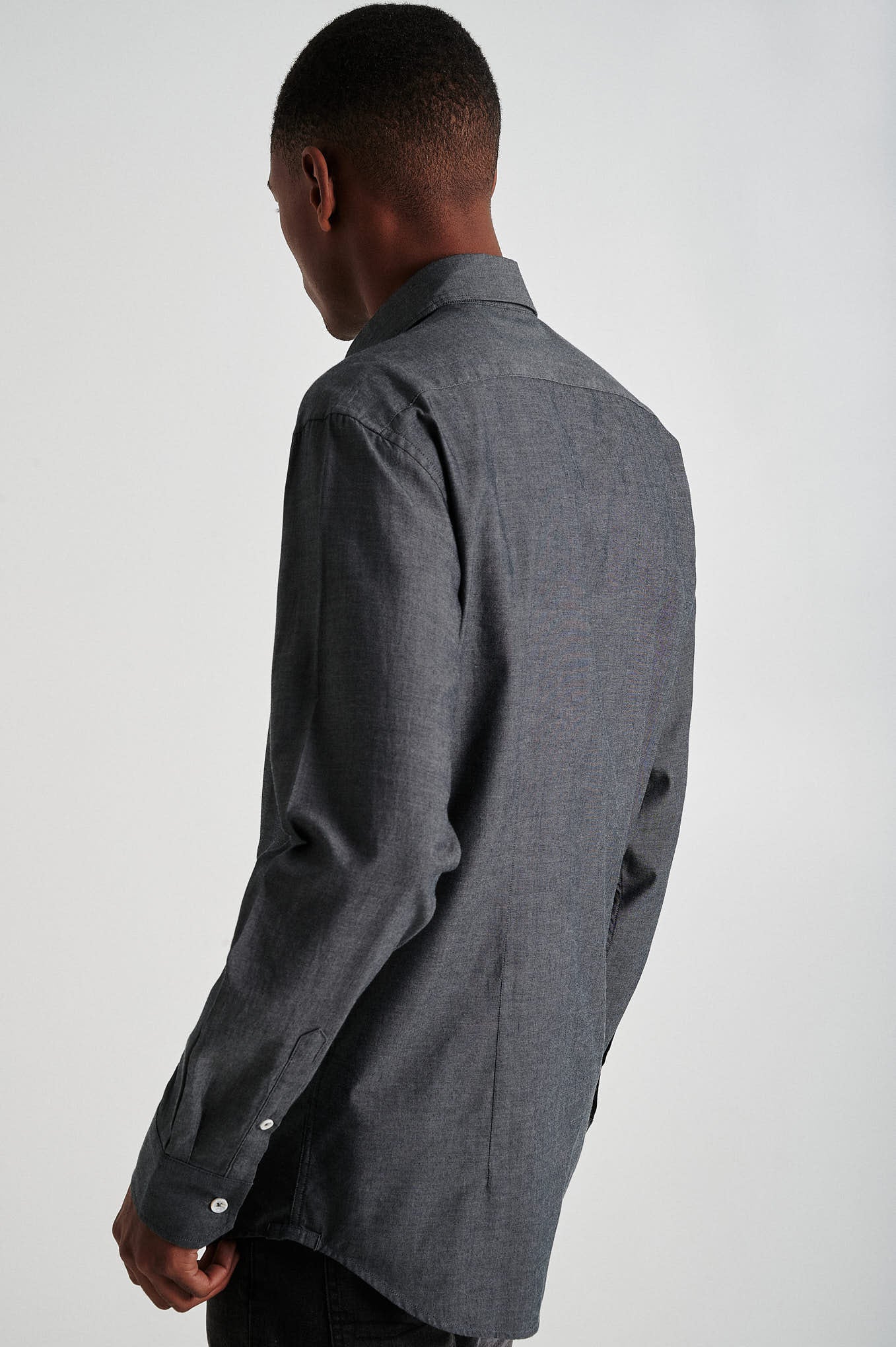 Slim fit chambray shirt - Image 6