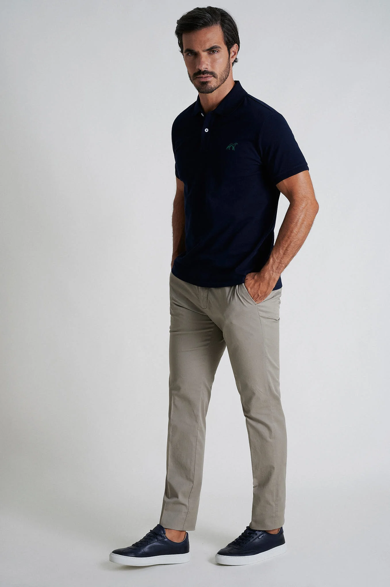 Slim fit chino in Cotton Elastane - Image 14