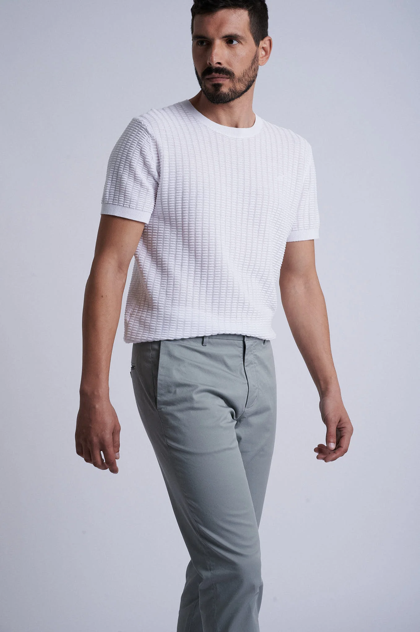 Slim fit chino in Cotton Elastane - Image 28