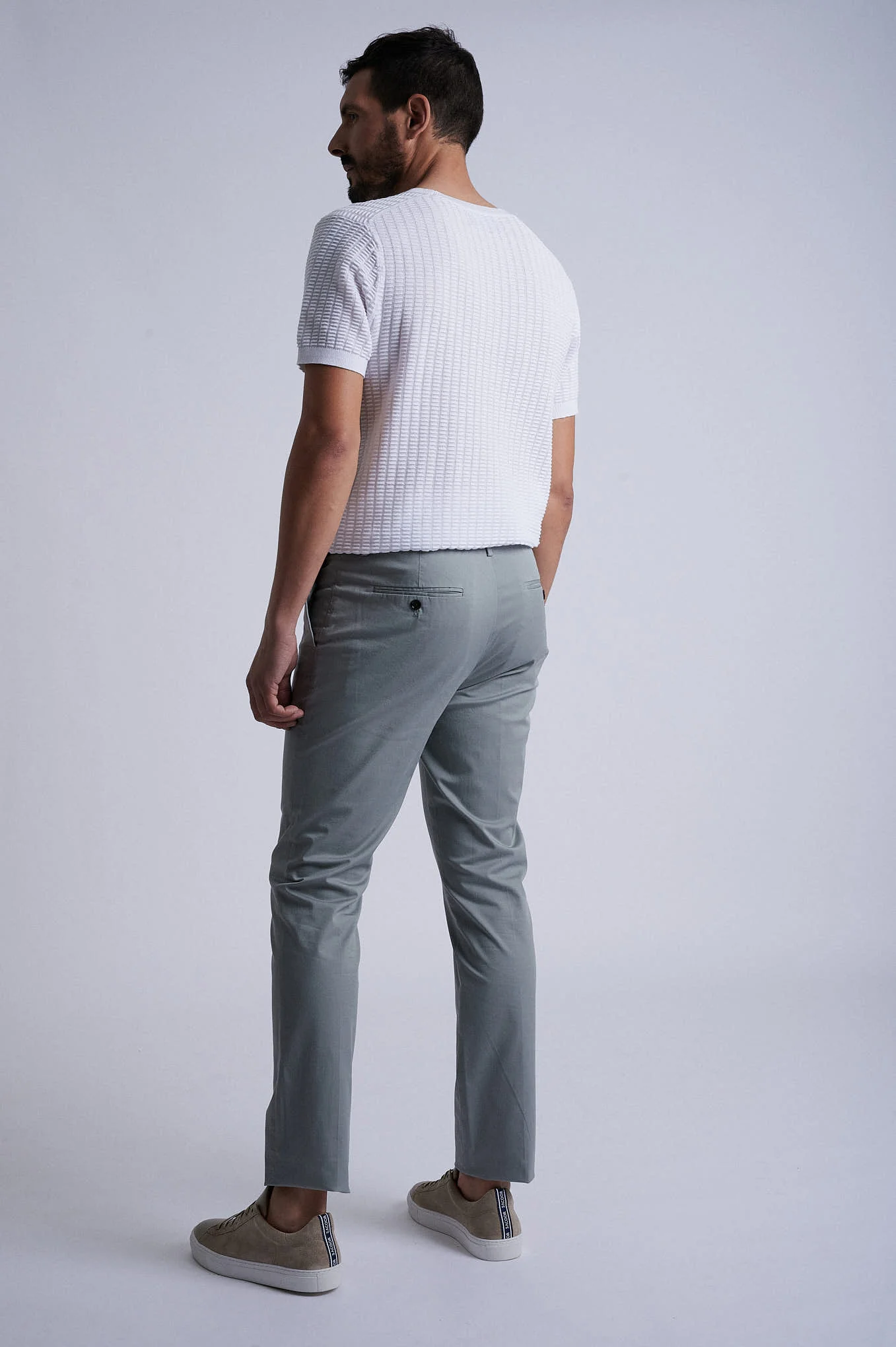 Slim fit chino in Cotton Elastane - Image 30