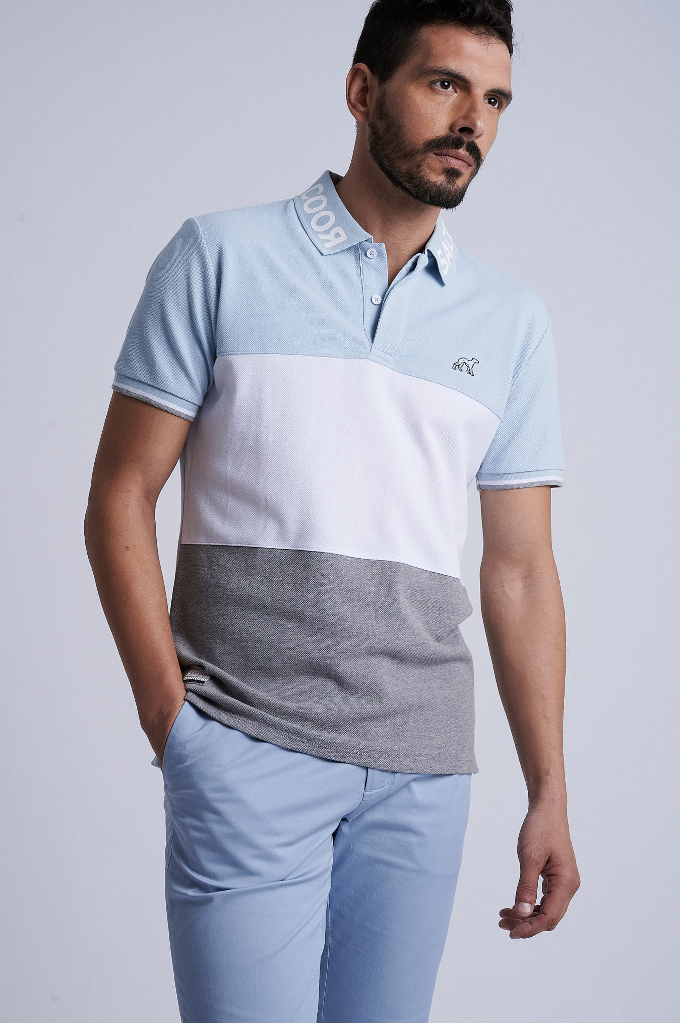 Slim fit chino in Cotton Elastane - Image 34