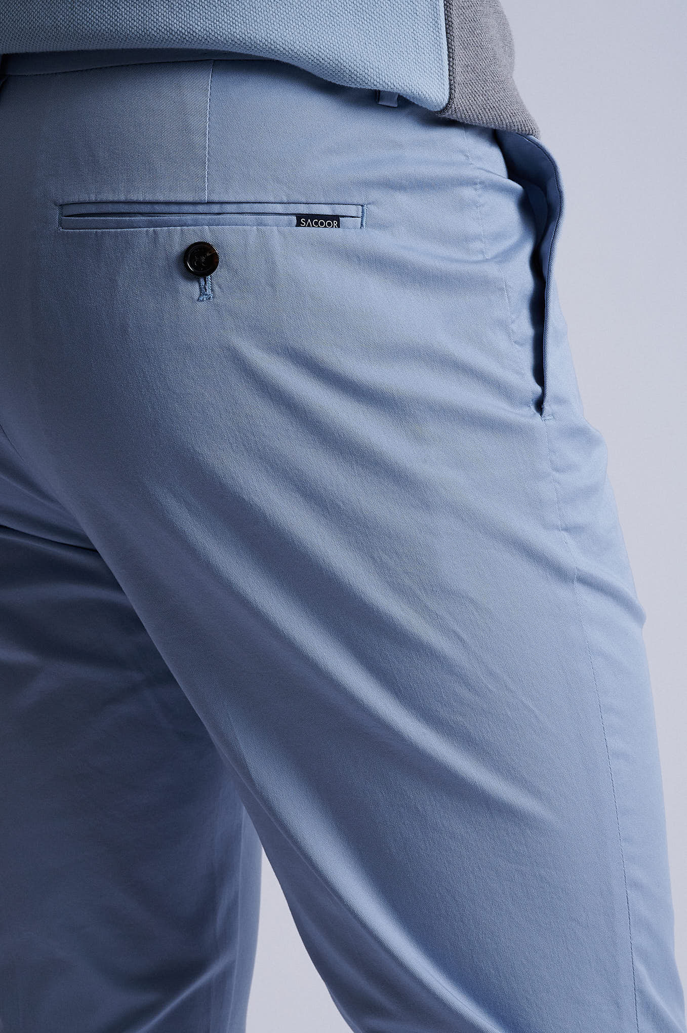 Slim fit chino in Cotton Elastane - Image 38