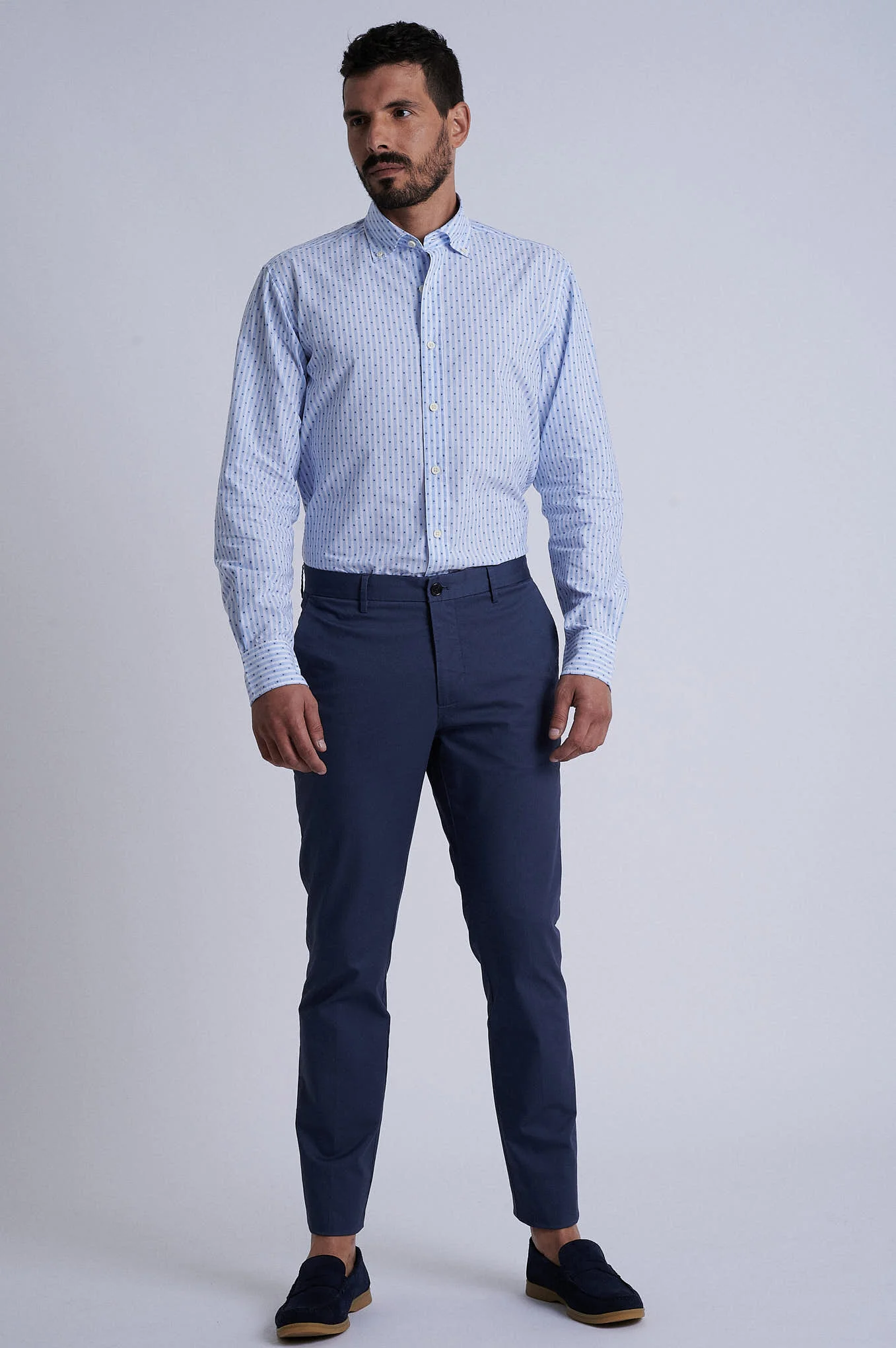 Slim fit chino in Cotton Elastane - Image 44