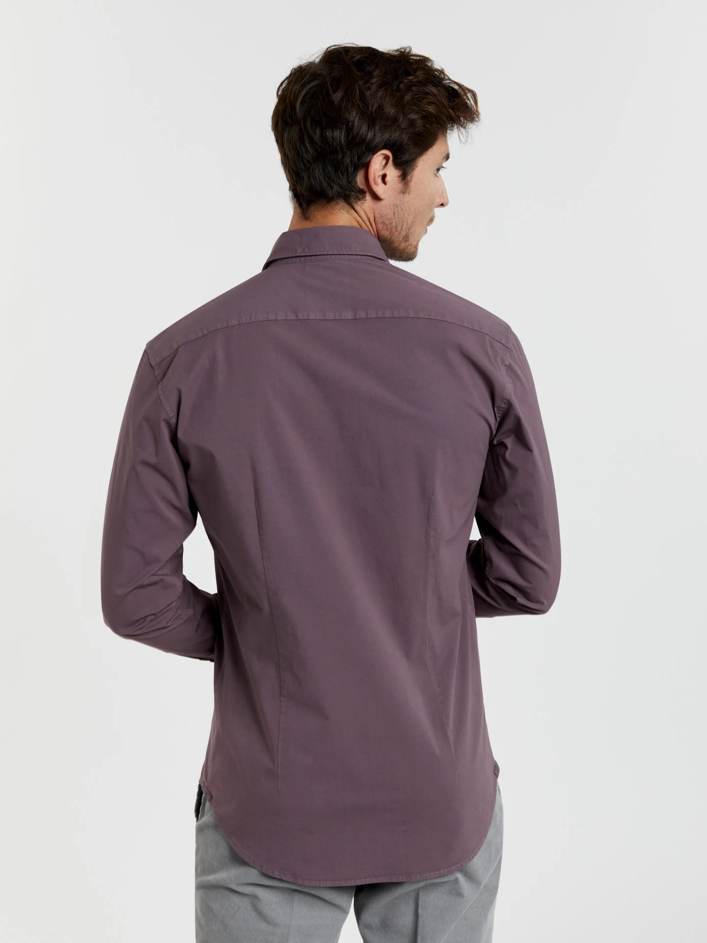 Slim fit comfort poplin garment dye shirt - Image 34