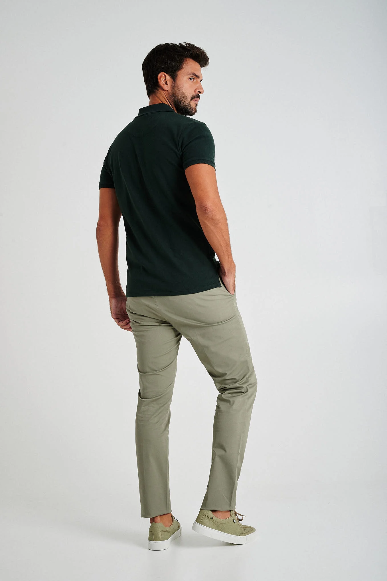 Slim fit comfort stretch basic chino - Image 35