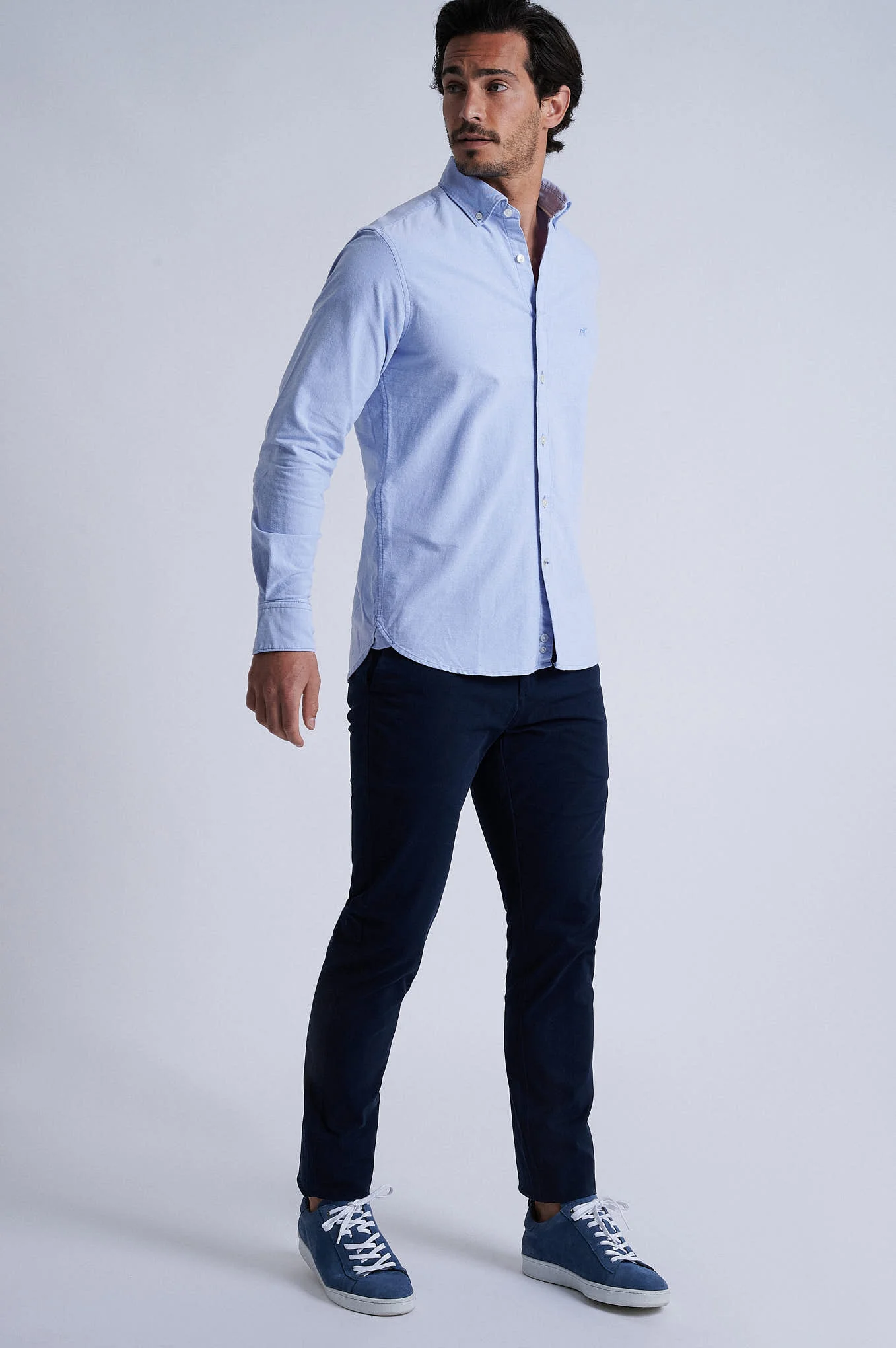 Slim fit cotton elastane comfort oxford shirt - Image 5