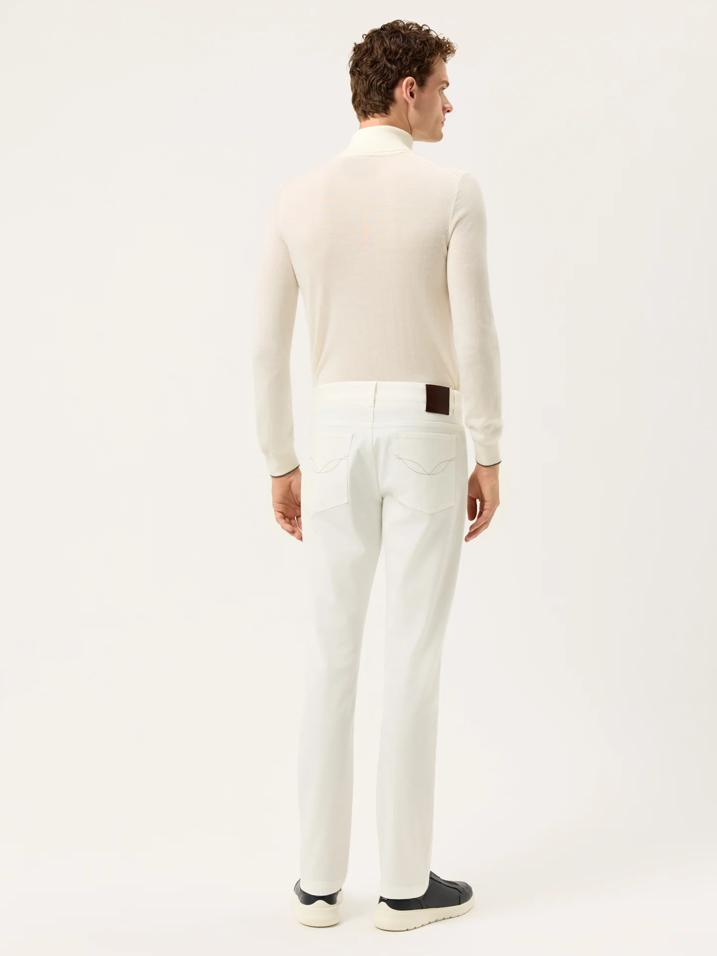 Slim Fit Denim In Tencel Cotton Blend With Garment Dye - Image 15