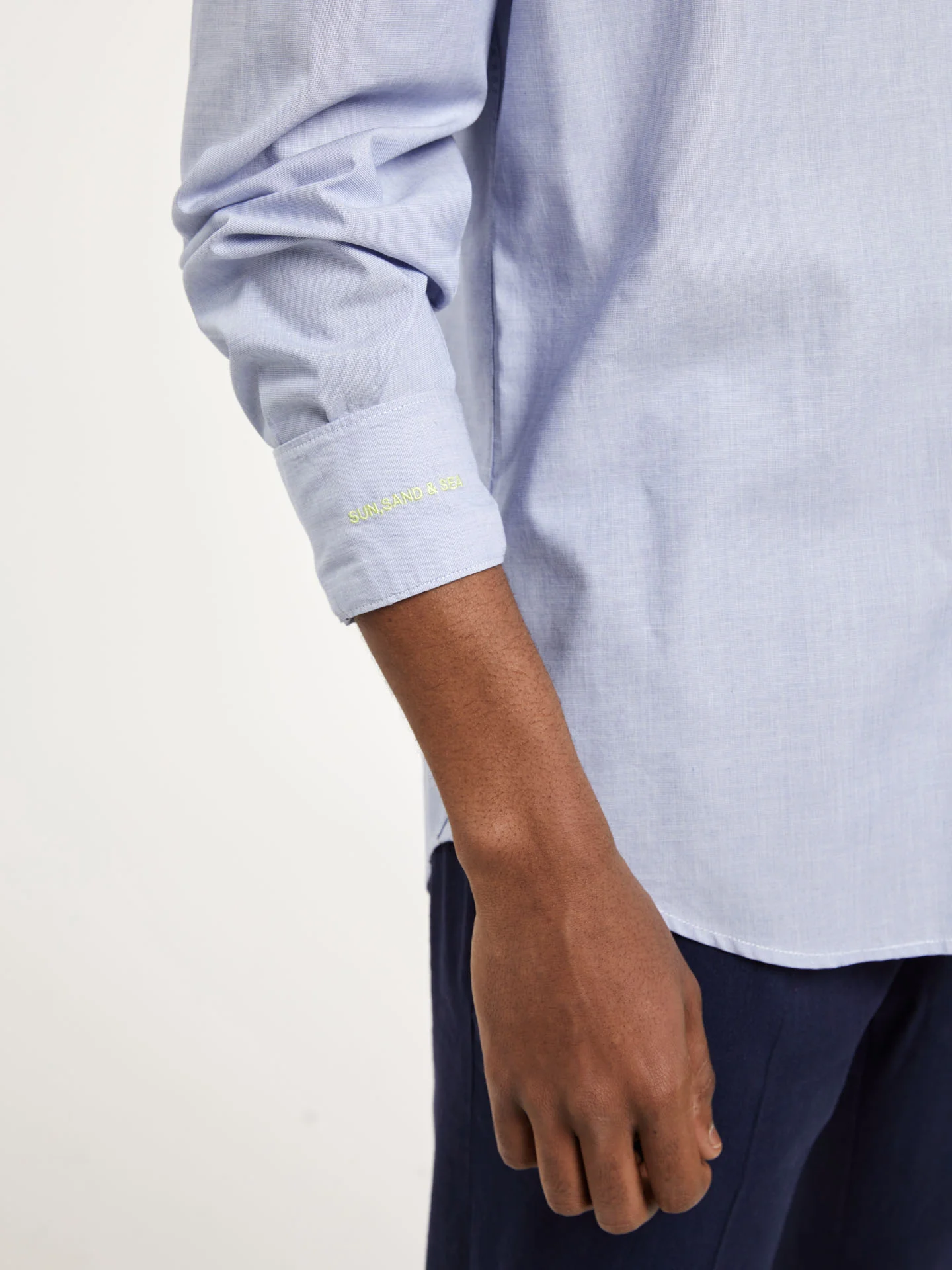 Slim fit end-on-end shirt - Image 6