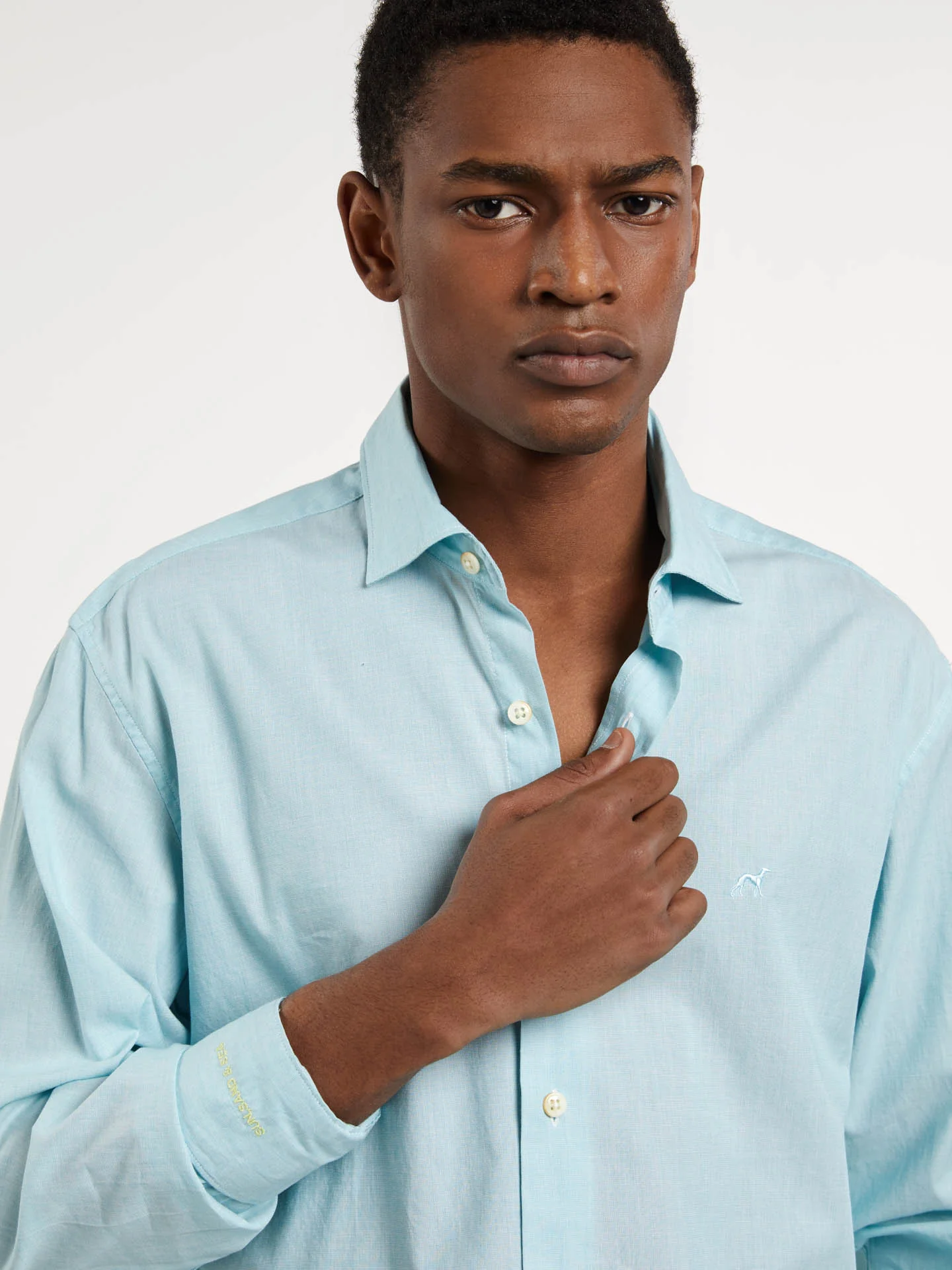 Slim fit end-on-end shirt - Image 8