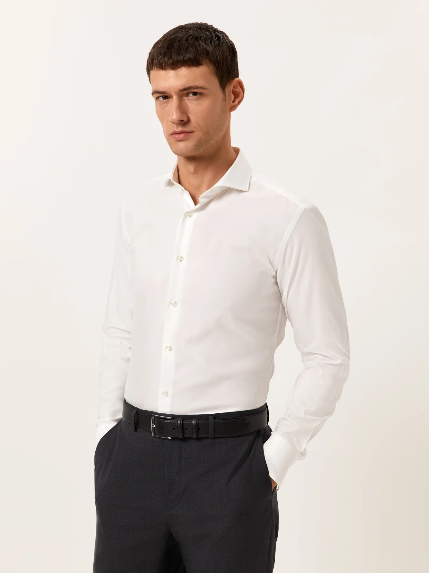 Slim Fit Formal Oxford Shirt in 100% Cotton